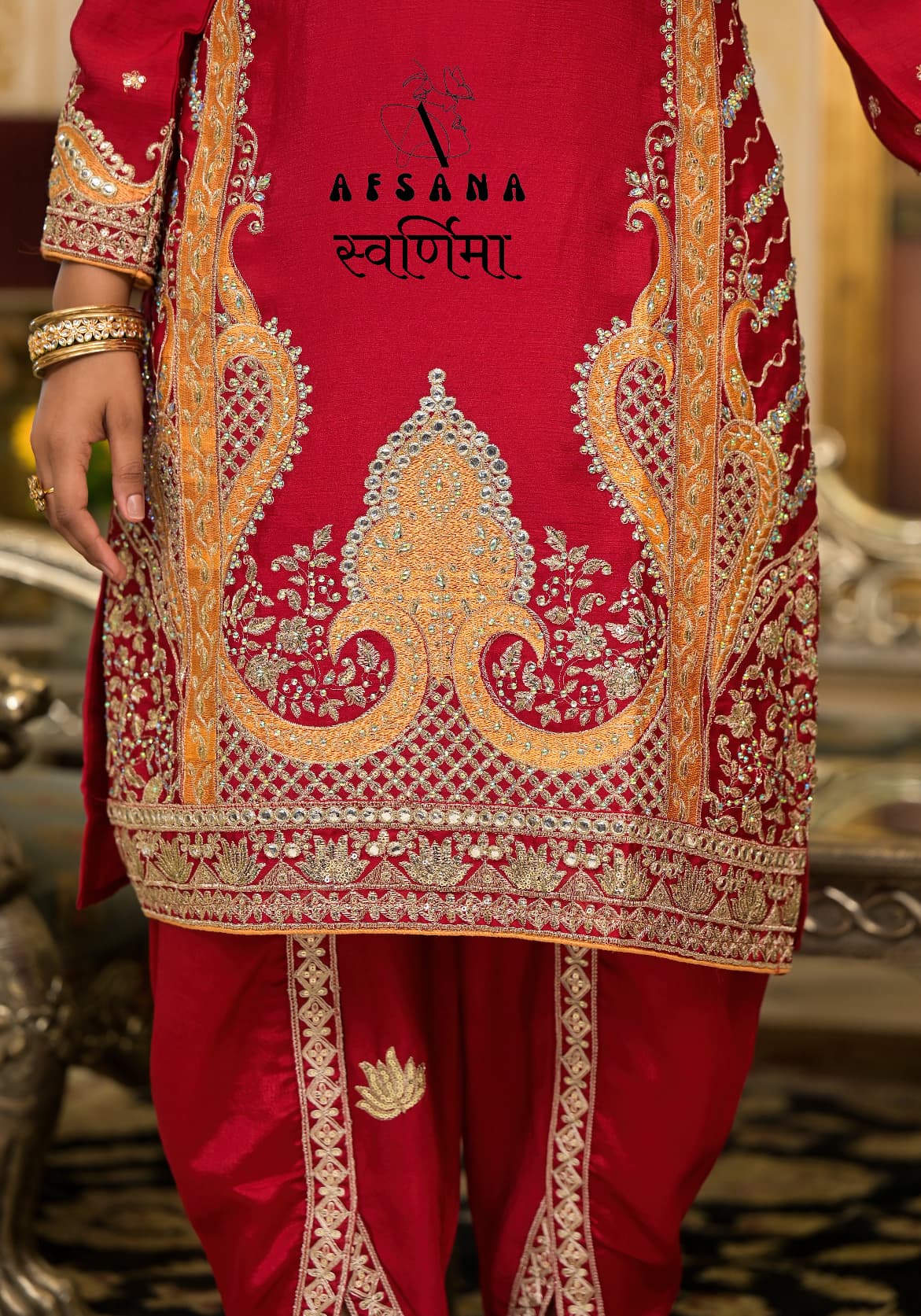 Afsana Swarnima Chinon Wholesale Designer Readymade Salwar Suit Collection - Image 3