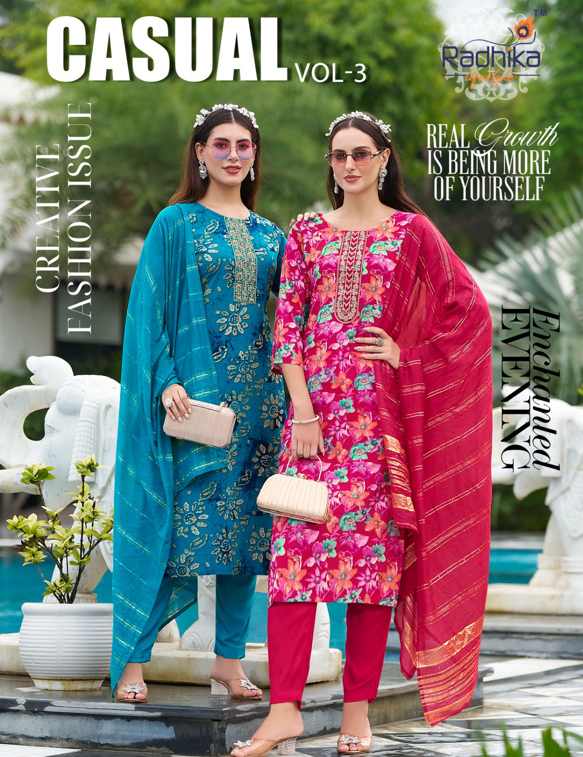 Radhika Lifestyle Casual Vol 3 Rayon Print Wholesale Readymade Salwar Suit Collection