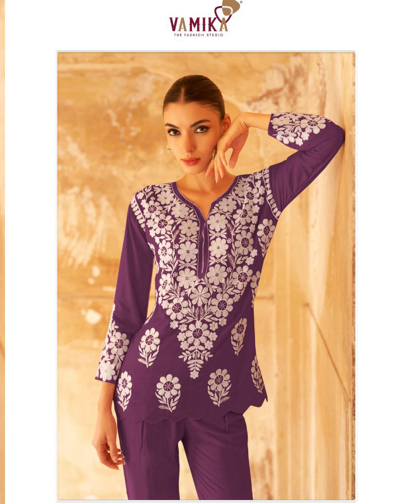 Vamika Veronica Vol 2 Gold Heavy Rayon Wholesale Fancy Kurti With Pant Catalog