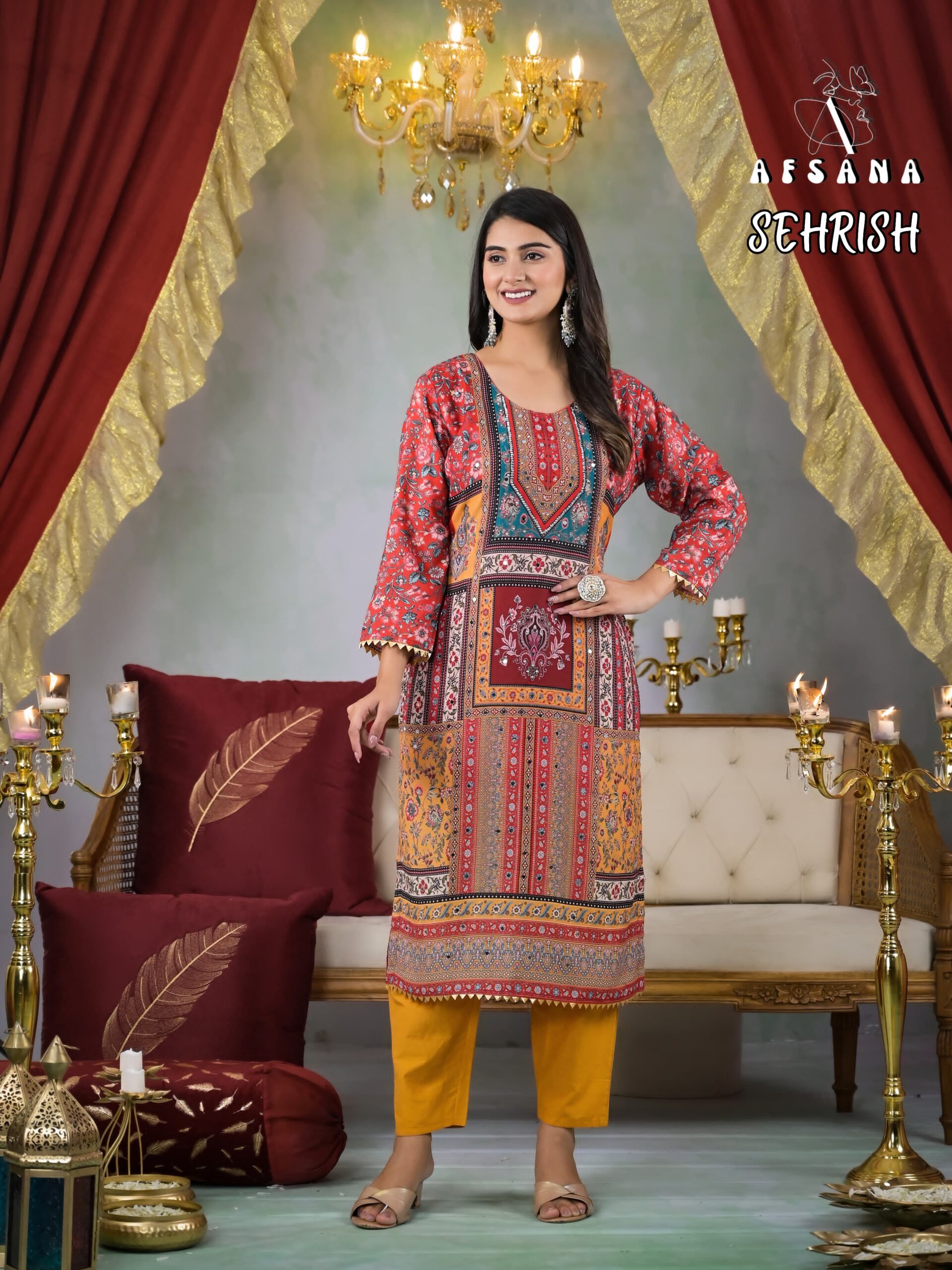 Afsana Sehrish Muslin Wholesale Readymade Salwar Suit Catalog - Image 3