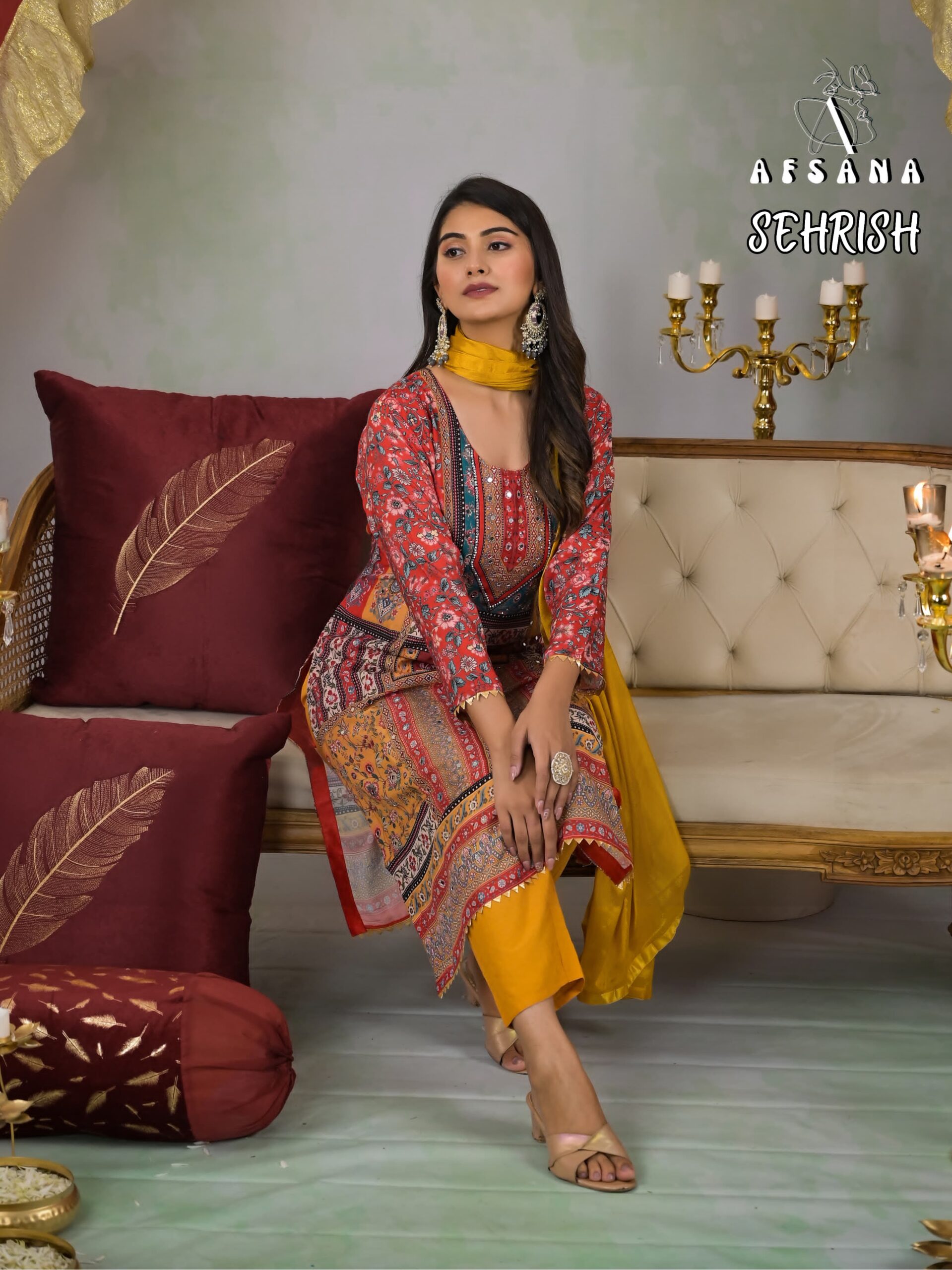 Afsana Sehrish Muslin Wholesale Readymade Salwar Suit Catalog - Image 6