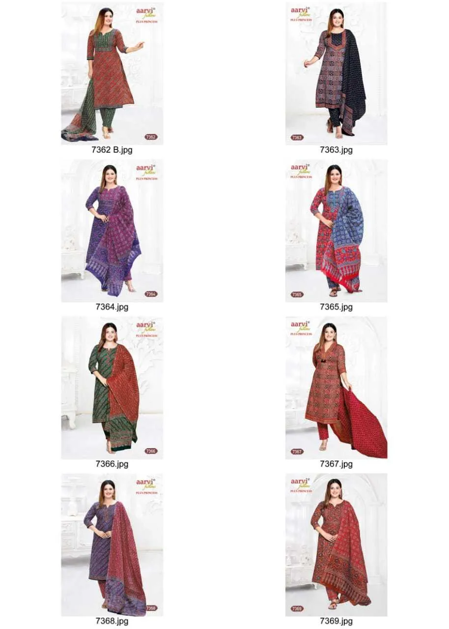 Aarvi Plus Princess Vol 2 Pure Cotton Wholesale Readymade Salwar Suit Collection - Image 2