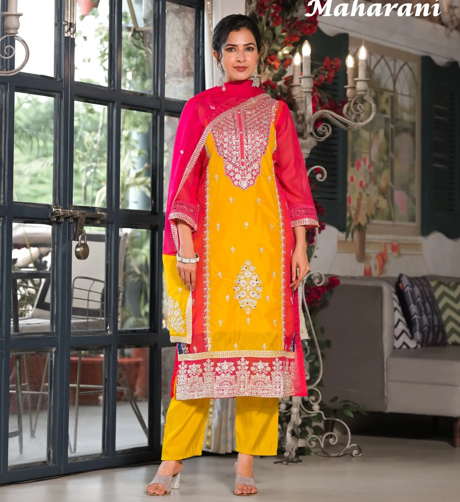 Afsana Maharani Viscose Organza Wholesale Readymade Salwar Suit Collection