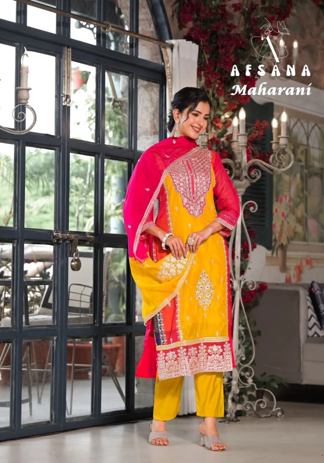 Afsana Maharani Viscose Organza Wholesale Readymade Salwar Suit Collection - Image 2