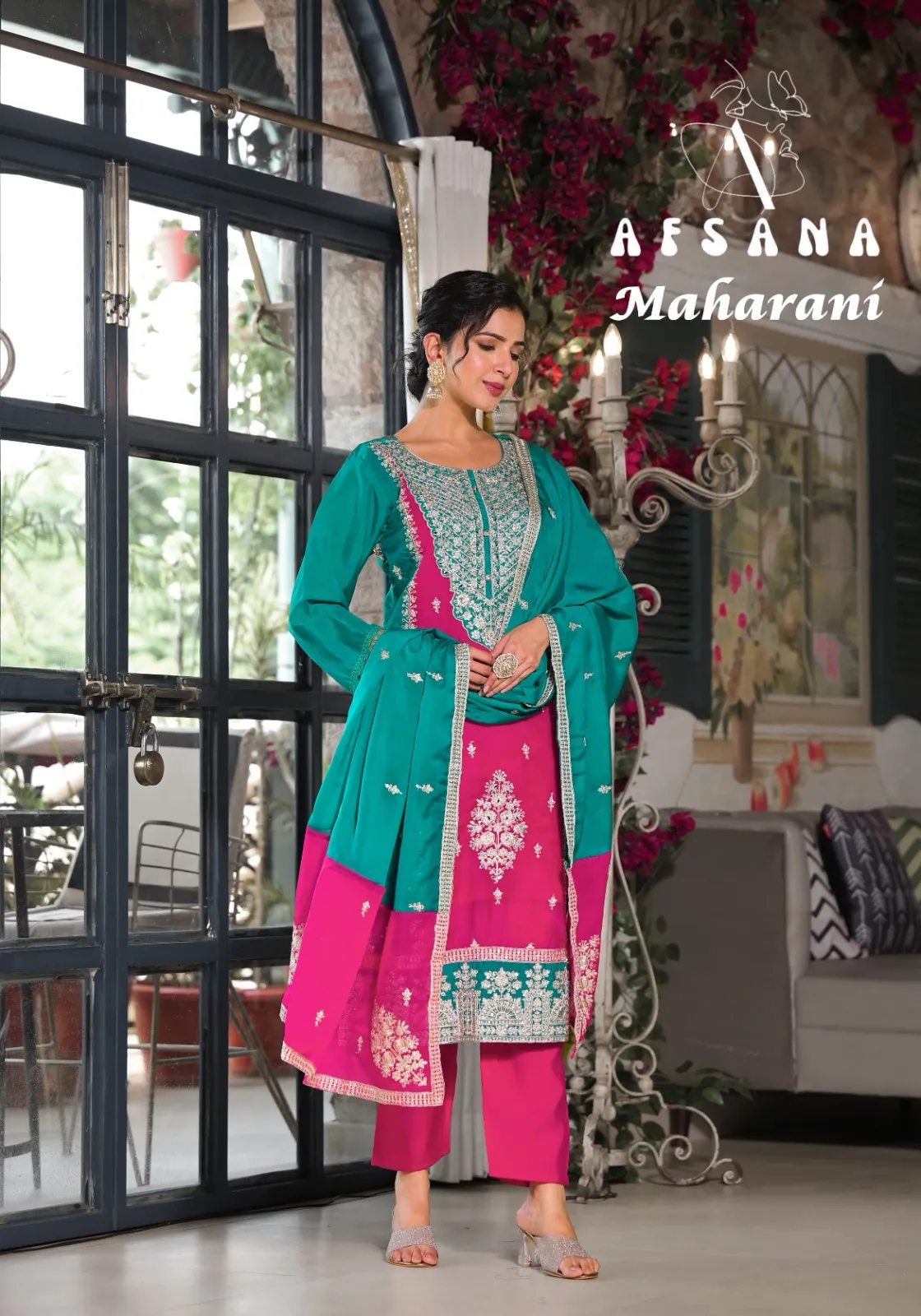 Afsana Maharani Viscose Organza Wholesale Readymade Salwar Suit Collection - Image 4