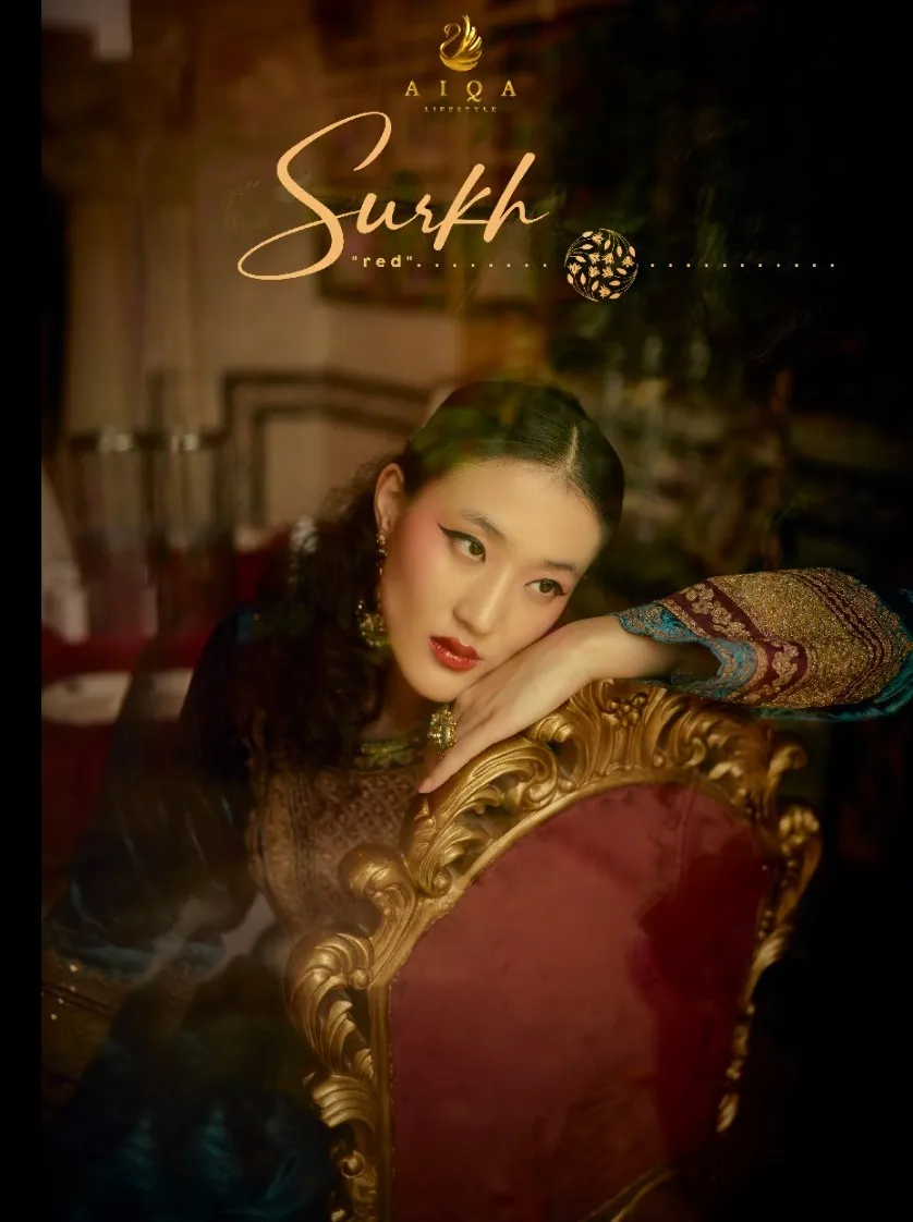 Aiqa Surkh Pure Velvet Wholesale Winter Collection