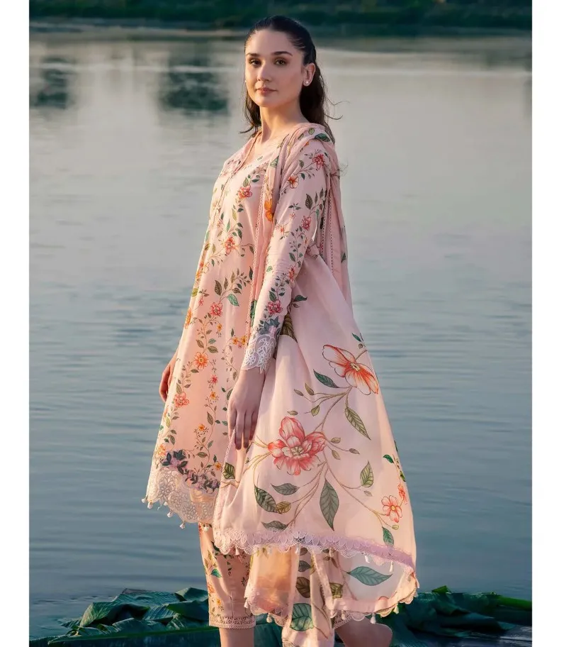 Alzohaib M Basics 1052 And 1053 Chiffon Dupatta Wholesale Pakistani Salwar Suit Collection