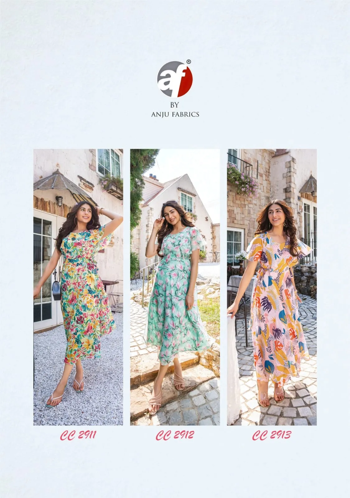 Anju Fabric Coral Charm Vol 2 Viscose Wholesale Fancy Kurtis Collection — Wholesale Kurtis, Anju fabric wholesale from Surat - Gallery Image 5
