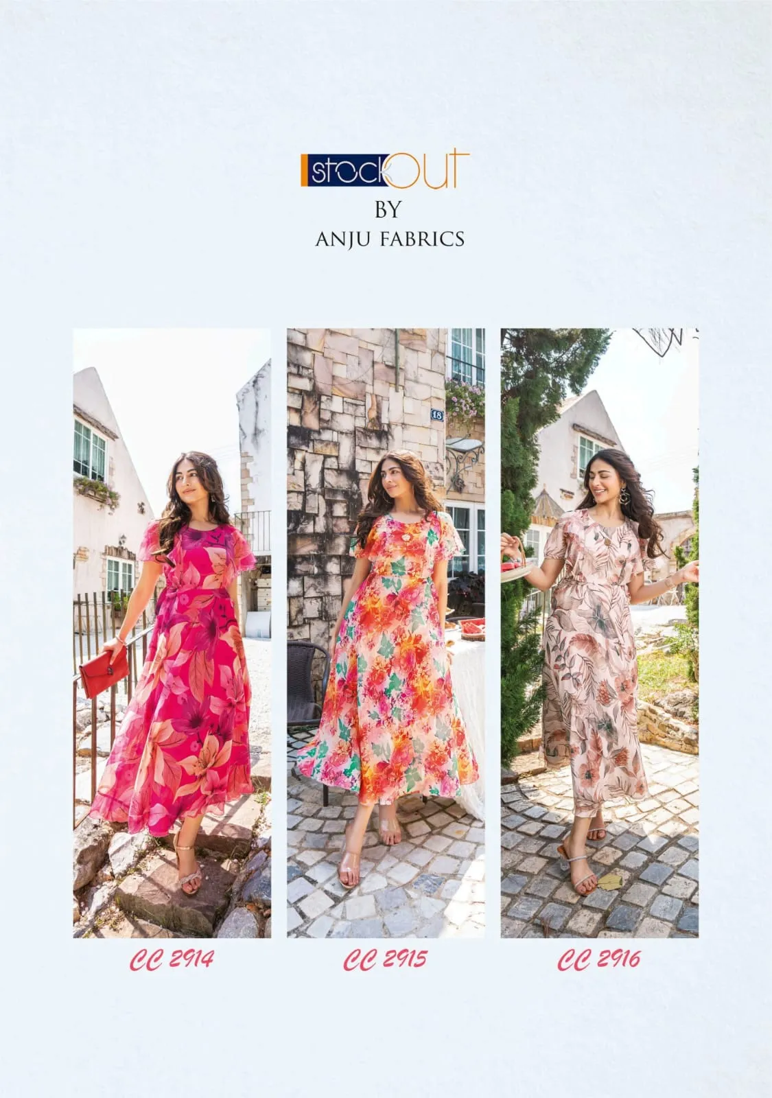 Anju Fabric Coral Charm Vol 2 Viscose Wholesale Fancy Kurtis Collection — Wholesale Kurtis, Anju fabric wholesale from Surat — view 8