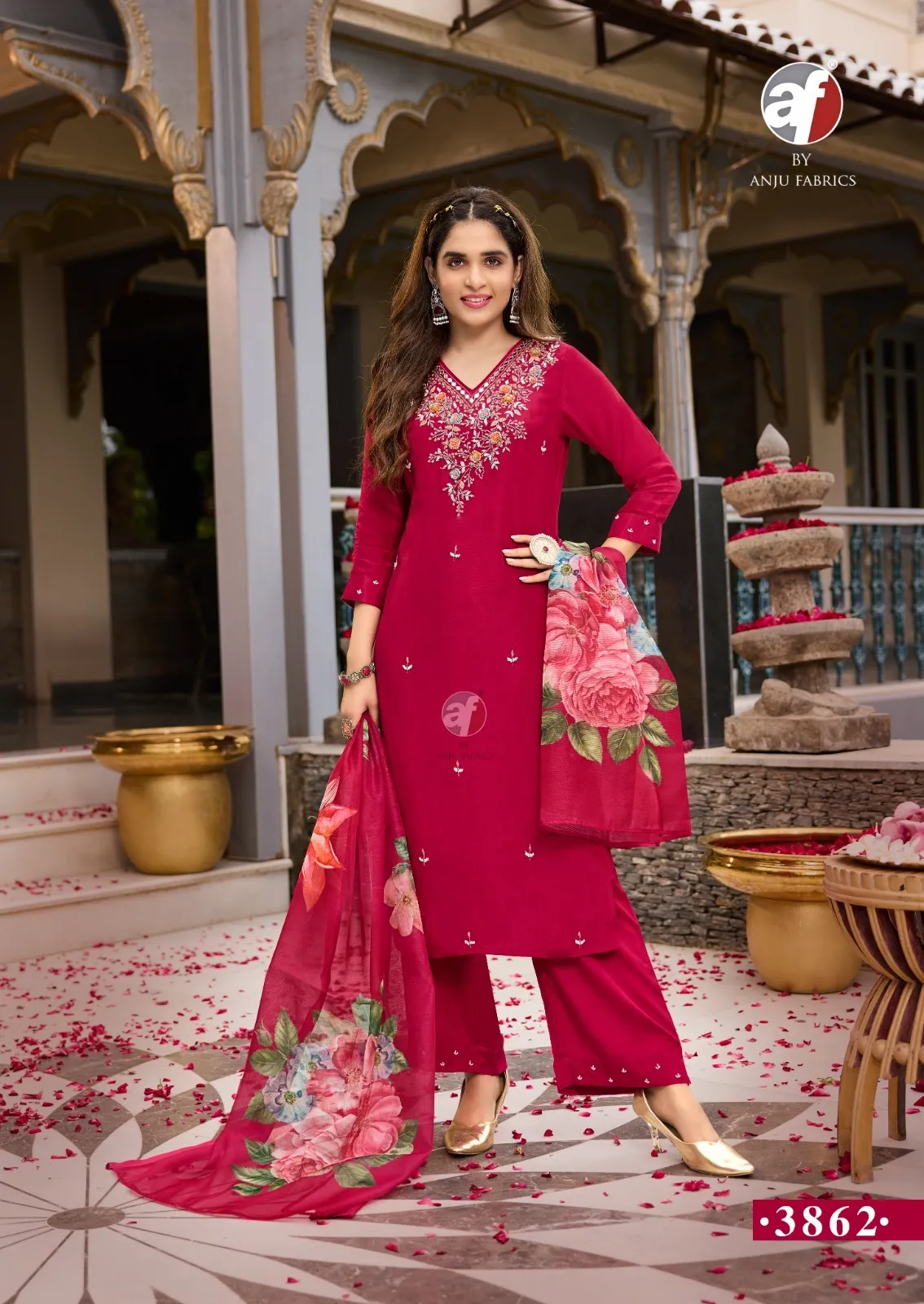 Anju Fabric Ghunghat Vol 11 Dola Silk Wholesale Designer Salwar Suit Collection — Wholesale Readymade Suit, Anju fabric wholesale from Surat - Gallery Image 3