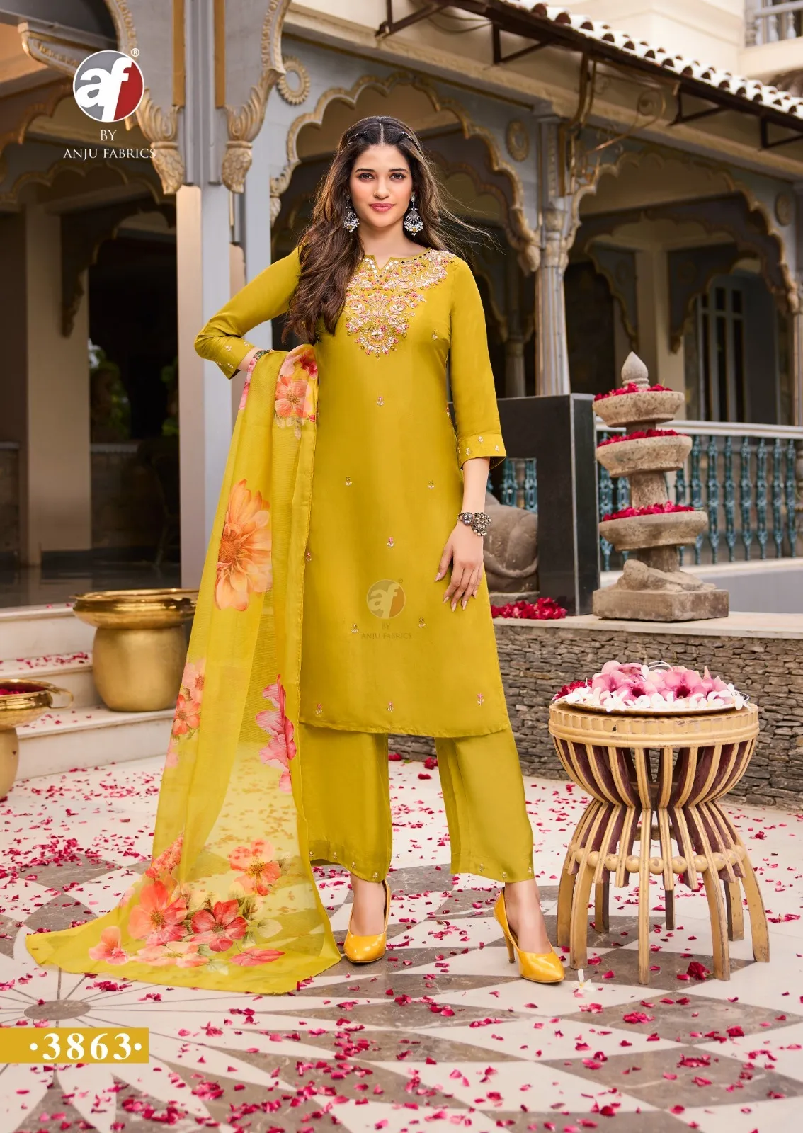 Anju Fabric Ghunghat Vol 11 Dola Silk Wholesale Designer Salwar Suit Collection — Wholesale Readymade Suit, Anju fabric wholesale from Surat - Gallery Image 6