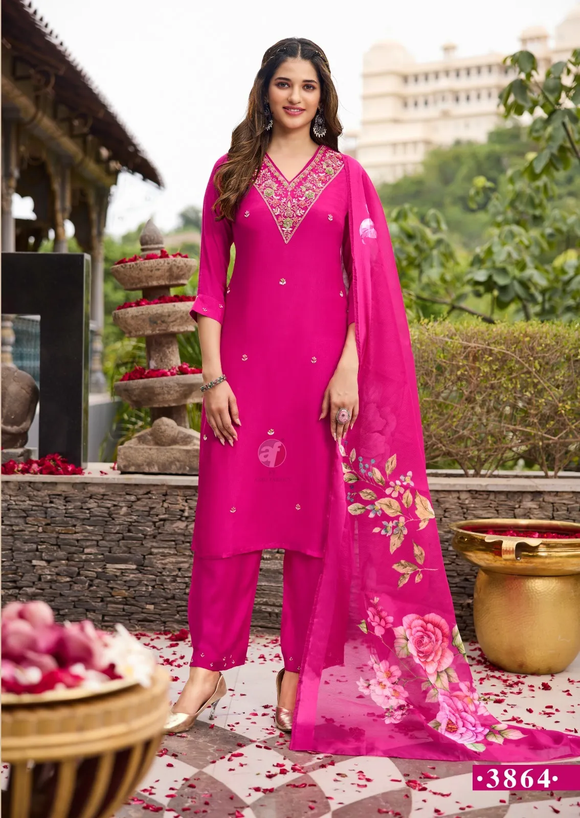 Anju Fabric Ghunghat Vol 11 Dola Silk Wholesale Designer Salwar Suit Collection — Wholesale Readymade Suit, Anju fabric wholesale from Surat - Gallery Image 8
