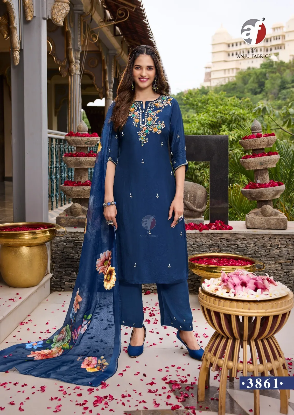 Anju Fabric Ghunghat Vol 11 Dola Silk Wholesale Designer Salwar Suit Collection — Wholesale Readymade Suit, Anju fabric wholesale from Surat — view 9