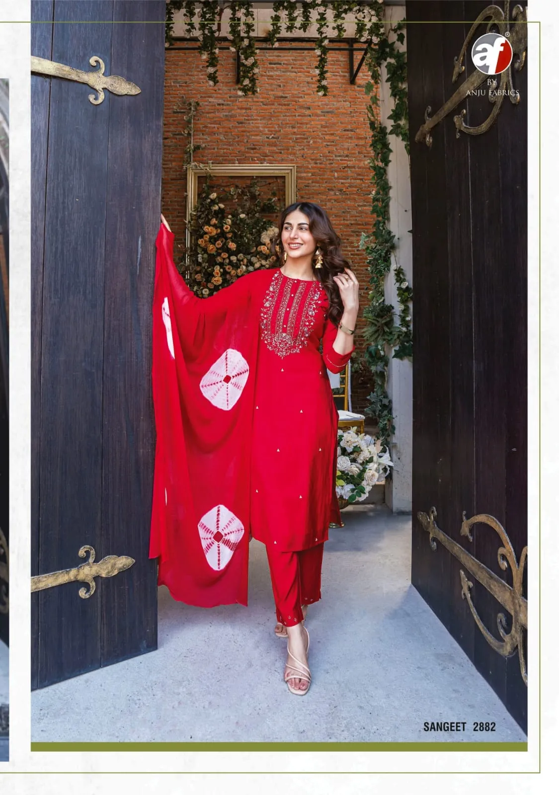 Anju Fabric Sangeet Vol 3 Viscose Modal Wholesale Designer Salwar Suit Collection — Wholesale Readymade Suit, Anju fabric wholesale from Surat - Gallery Image 2