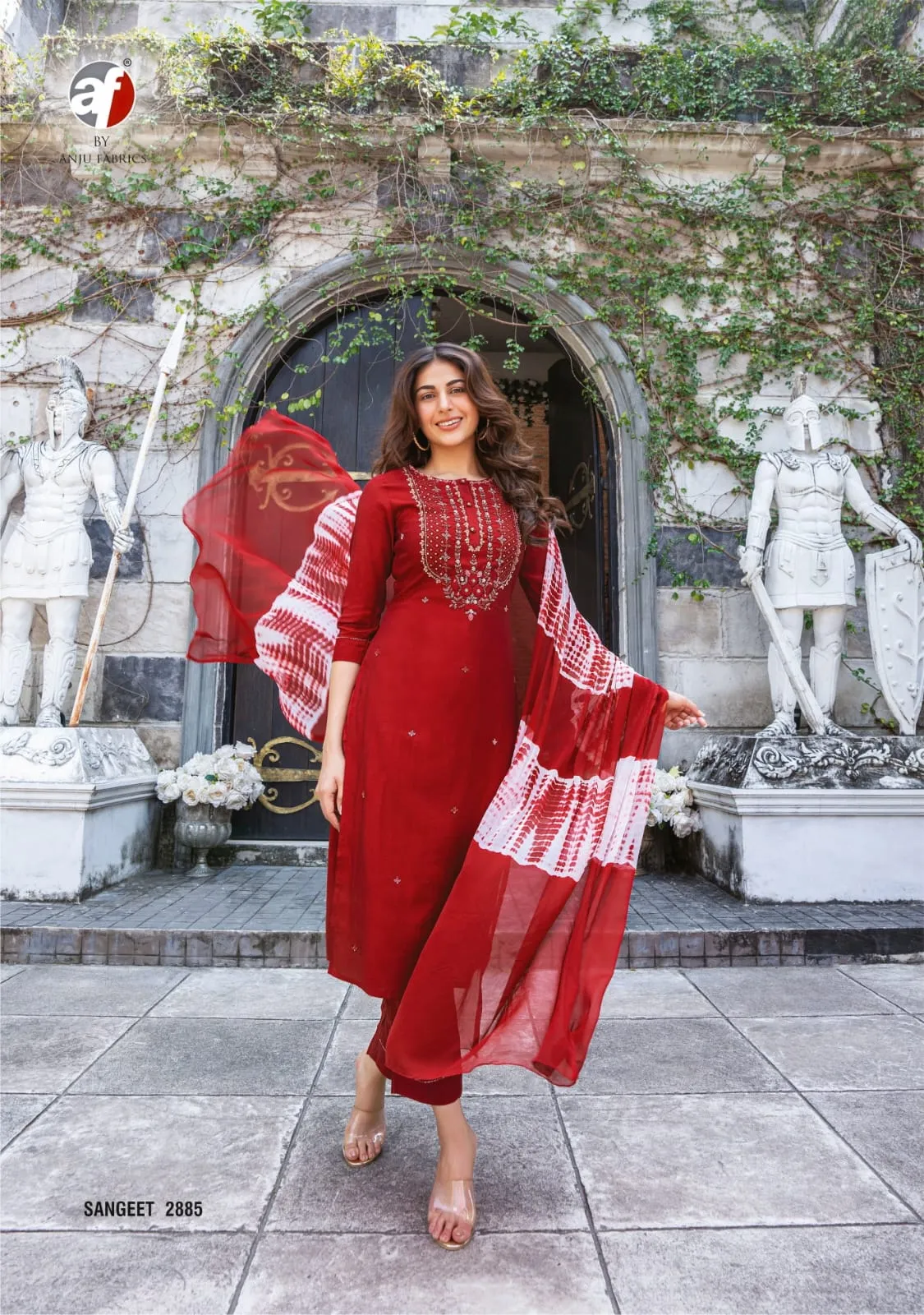 Anju Fabric Sangeet Vol 3 Viscose Modal Wholesale Designer Salwar Suit Collection — Wholesale Readymade Suit, Anju fabric wholesale from Surat - Gallery Image 3
