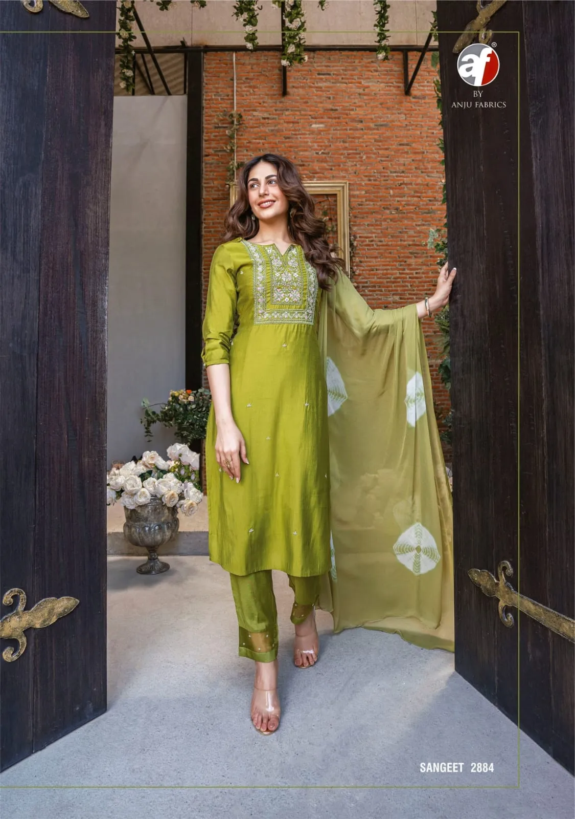 Anju Fabric Sangeet Vol 3 Viscose Modal Wholesale Designer Salwar Suit Collection — Wholesale Readymade Suit, Anju fabric wholesale from Surat - Gallery Image 6
