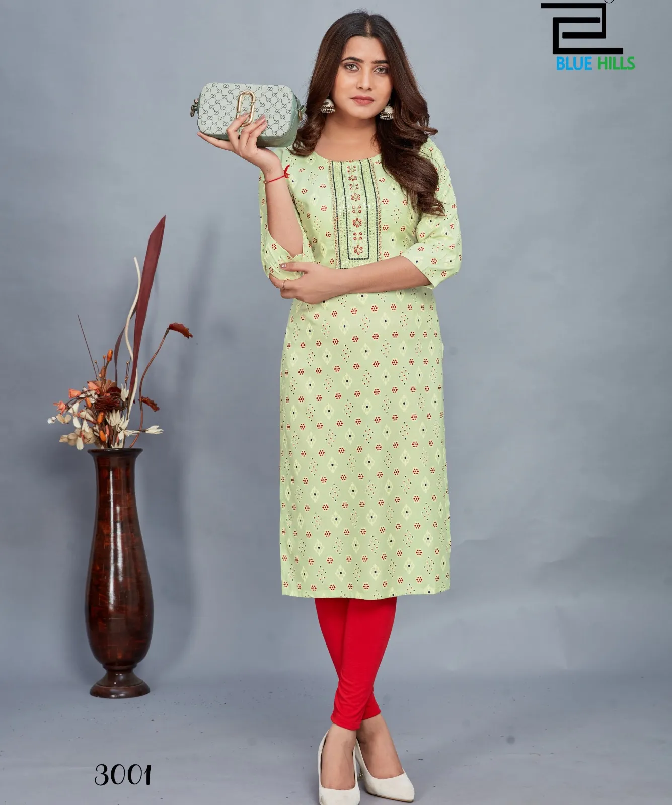 Blue Hills Dream 3 Fancy Printed Wholesale Kurtis Collection