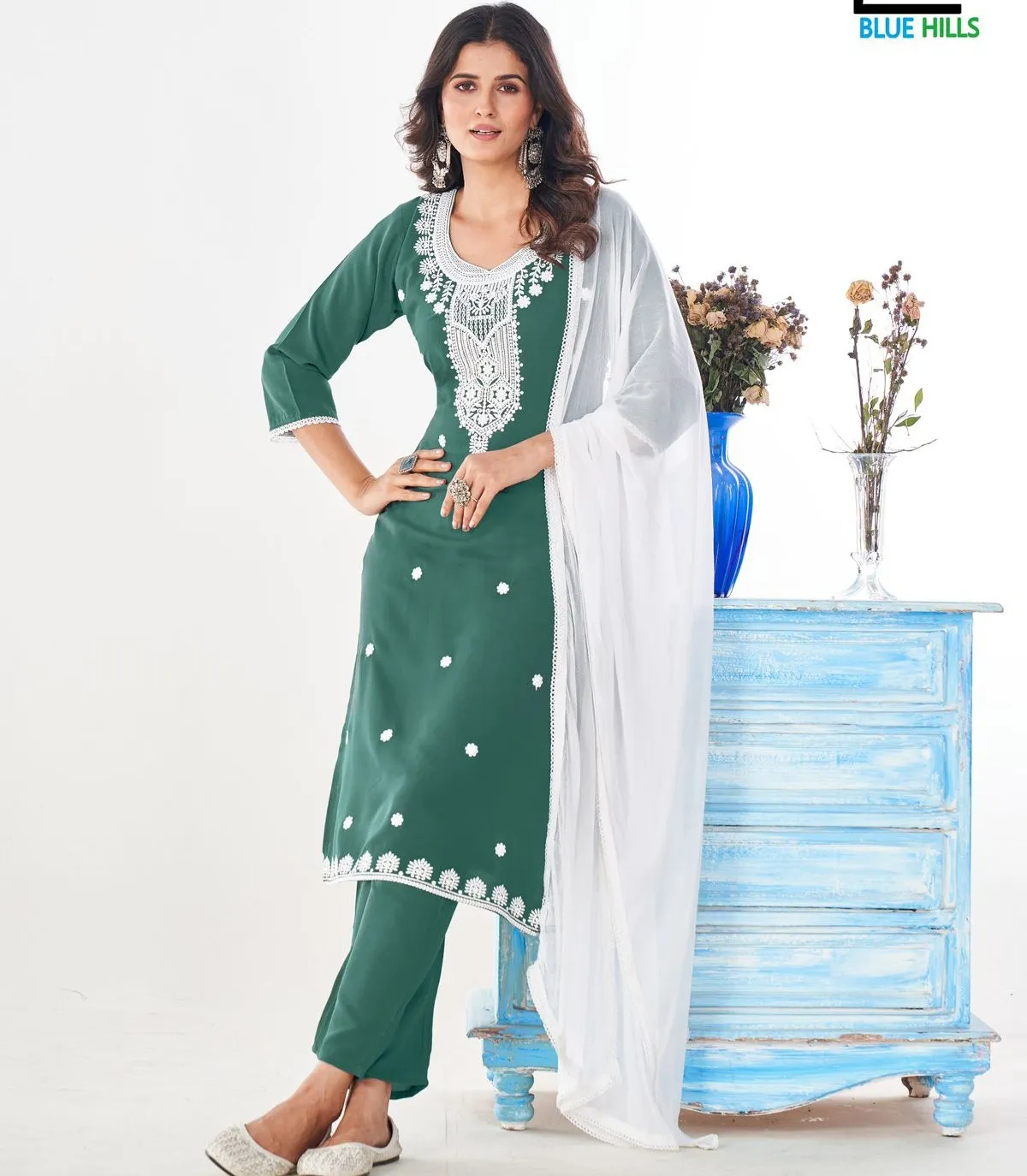 Blue Hills Shradha Rayon Wholesale Readymade Salwar Suit Collection