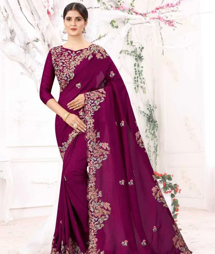 BT-180 Heavy Kasturi Silk Georgette Wholesale Fancy Sarees Collection
