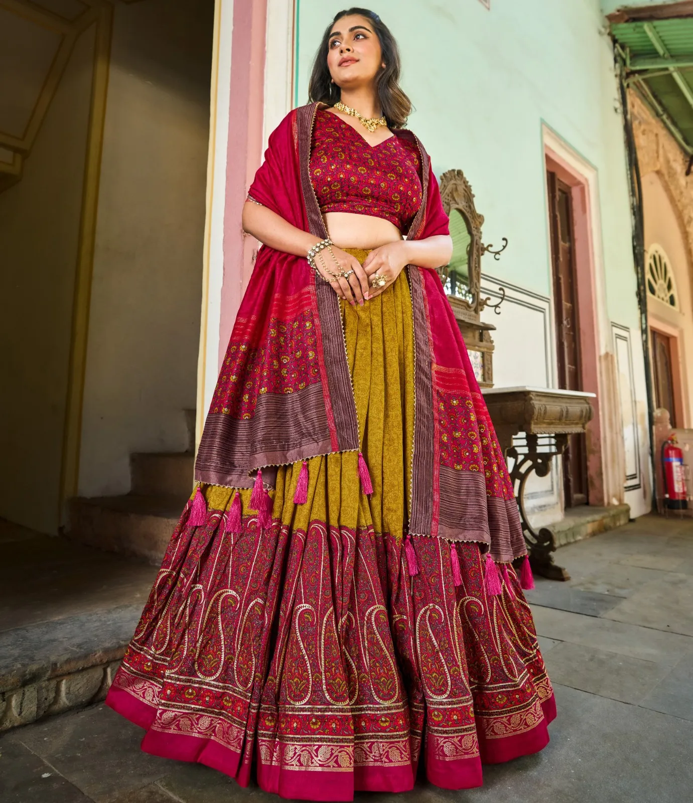 Bt 7037 Beautiful Designer Tussar Silk Wholesale Lehenga Choli Collection