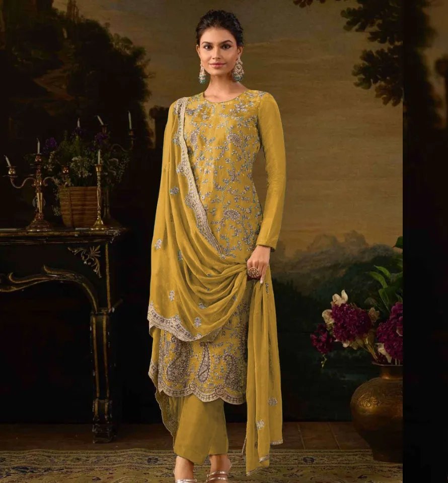 Ct 2097 Silk Embroidered Wholesale Designer Salwar Suit Collection