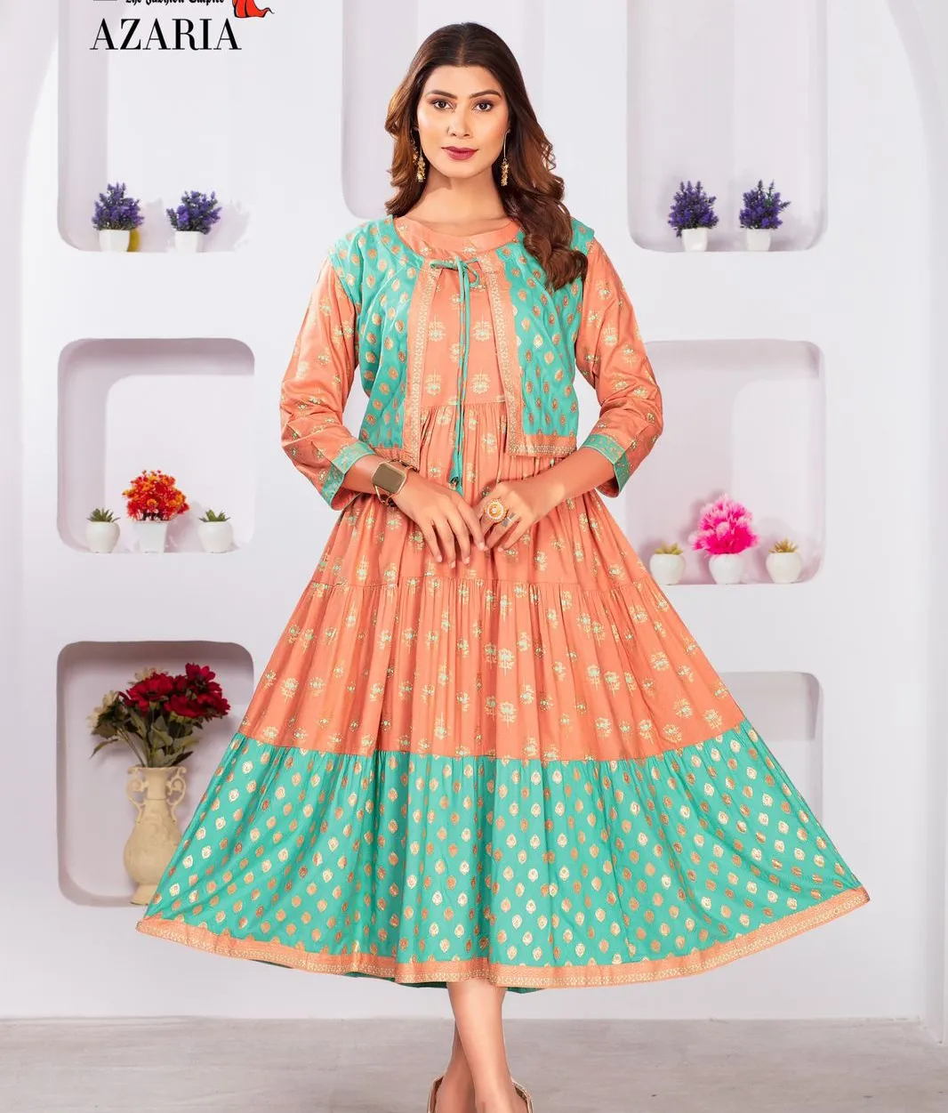 Deecee Azaria Digital Printed Wholesale Fancy Kurti Collection