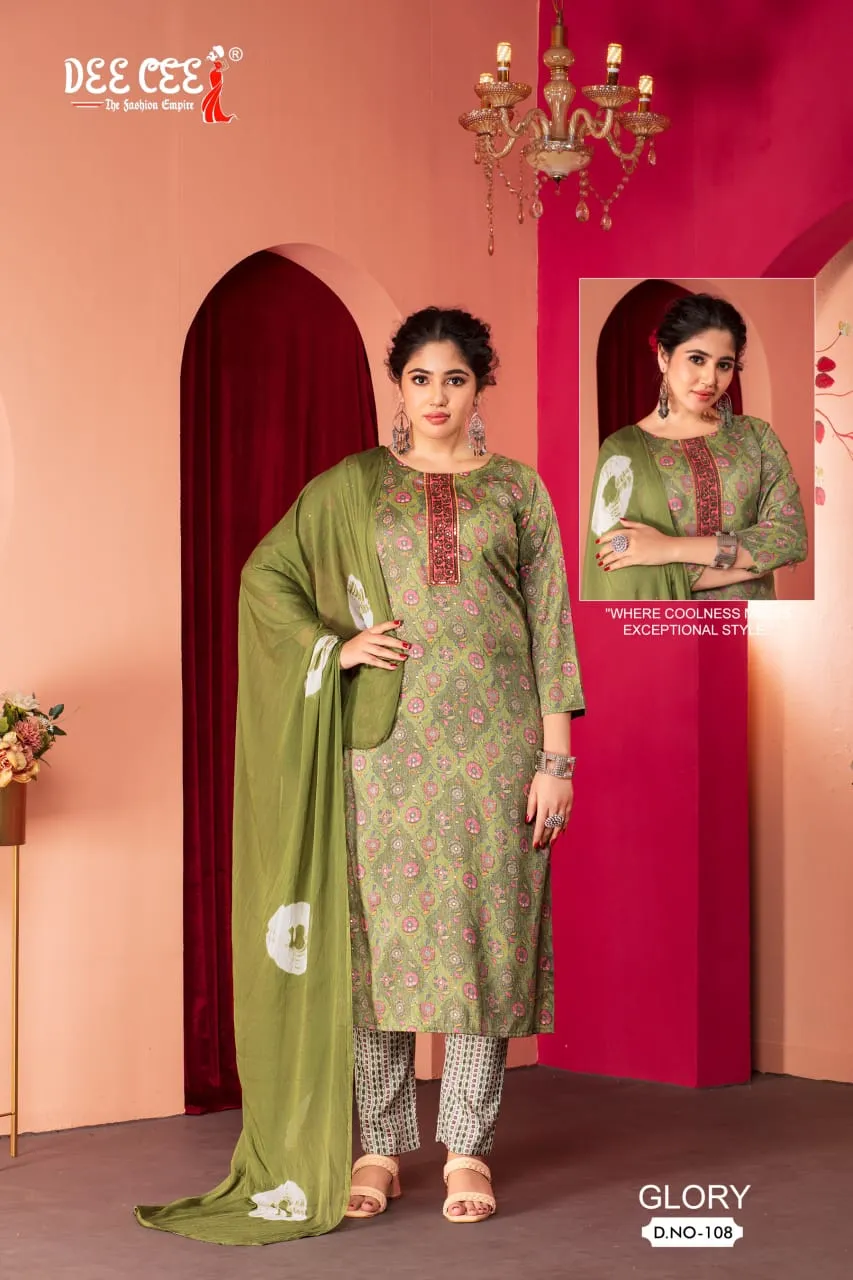 Deecee Glory Capsule Print Wholesale Readymade Salwar Suit Collection - Image 8