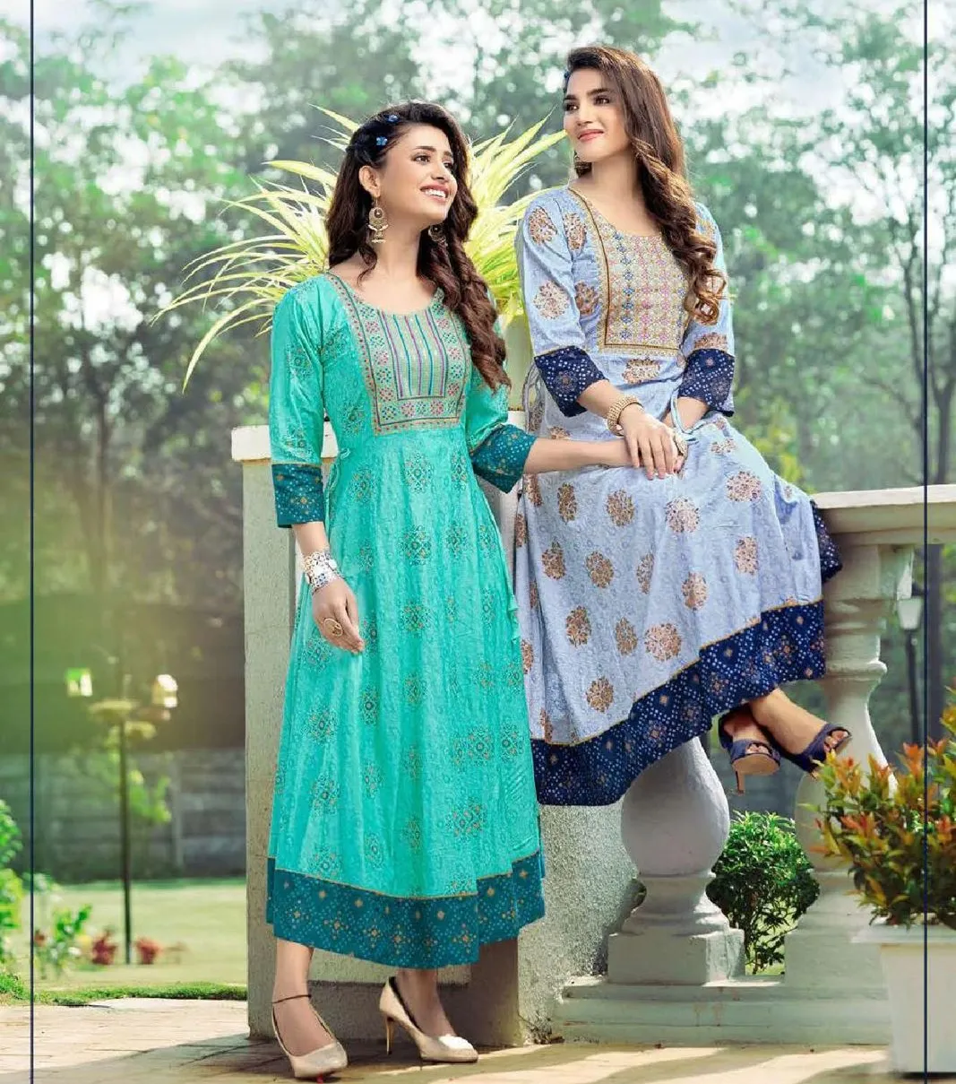 Deecee Siya Rayon Wholesale Designer Fancy Kurti Collection — Rayon Kurti, Vardan Ethnic wholesale from Surat — view 1