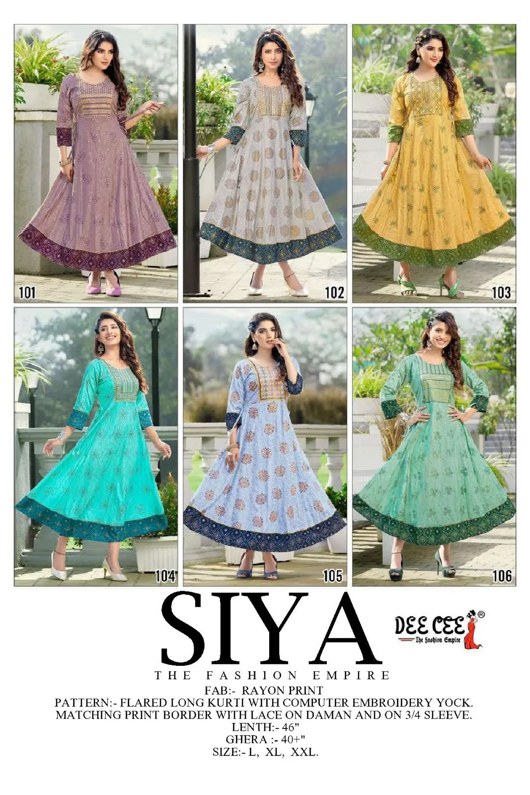 Deecee Siya Rayon Wholesale Designer Fancy Kurti Collection — Rayon Kurti, Vardan Ethnic wholesale from Surat — view 8