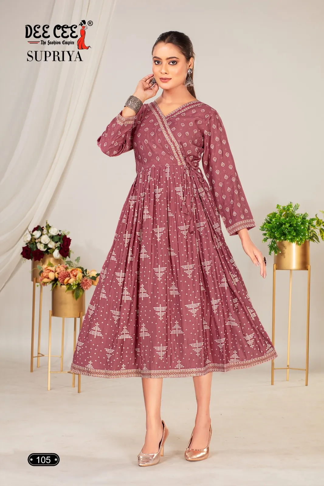 Deecee Supriya Chanderi Plain Wholesale Fancy Kurti Collection - Image 3