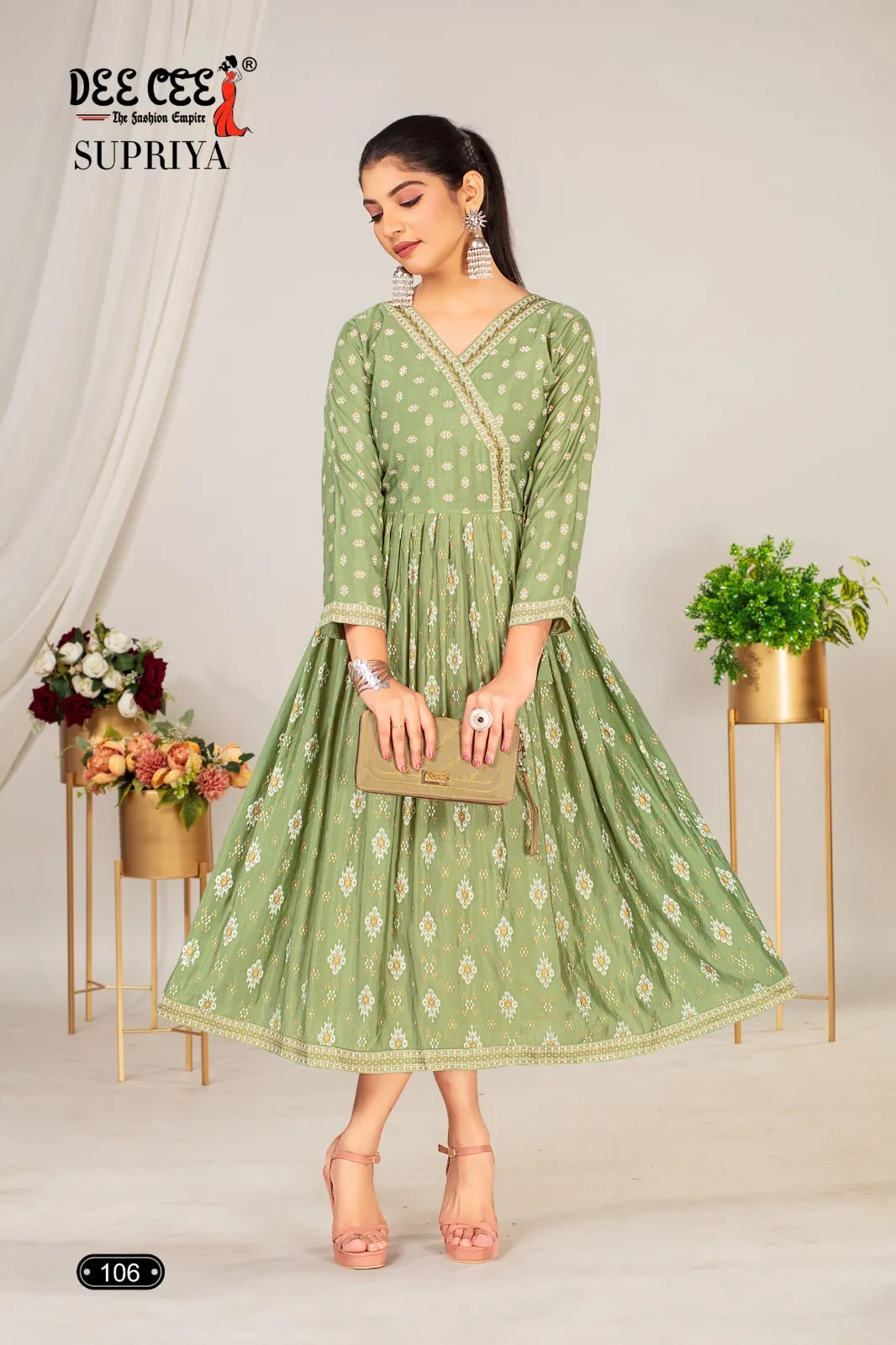 Deecee Supriya Chanderi Plain Wholesale Fancy Kurti Collection - Image 6