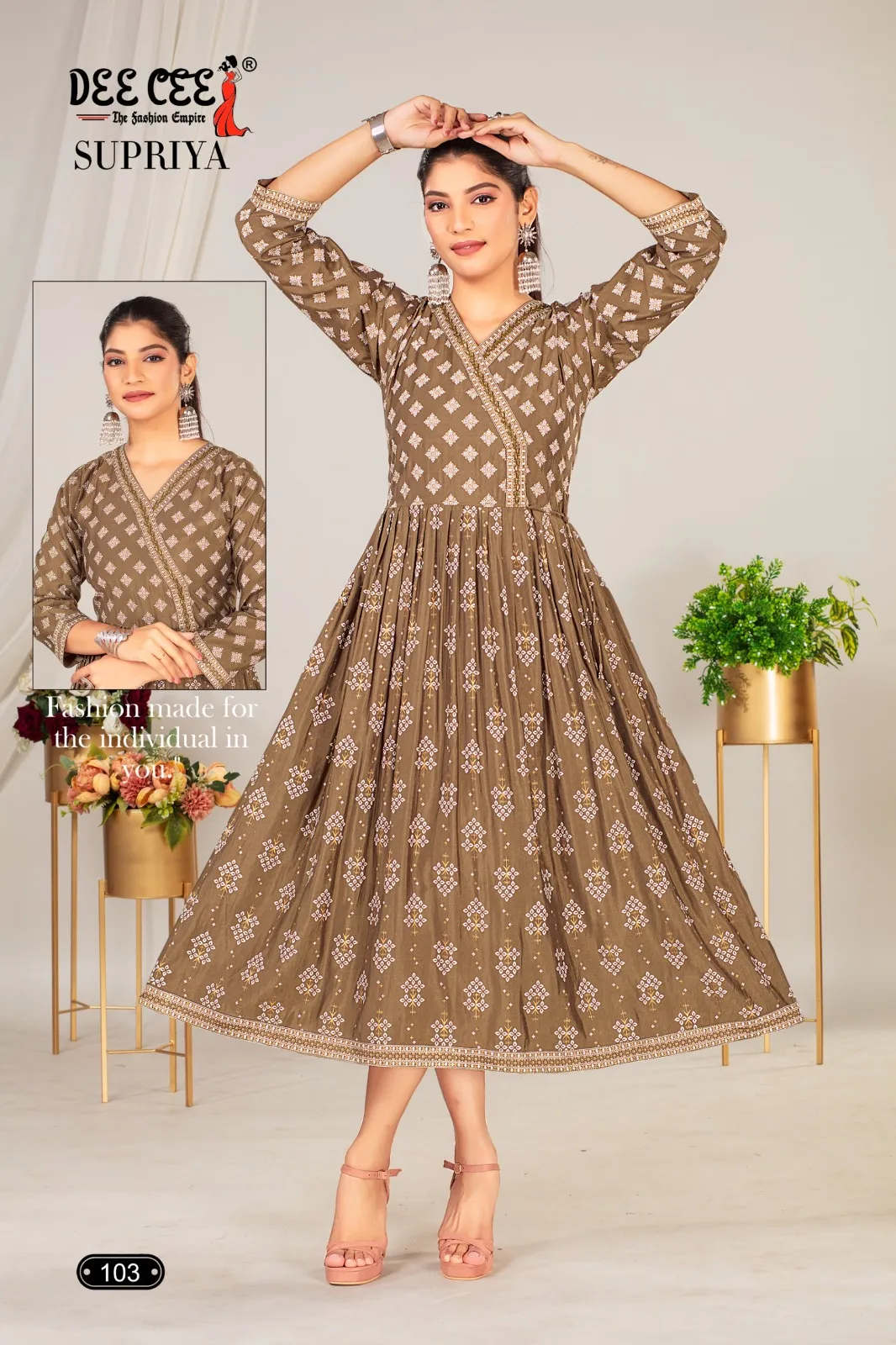 Deecee Supriya Chanderi Plain Wholesale Fancy Kurti Collection - Image 7