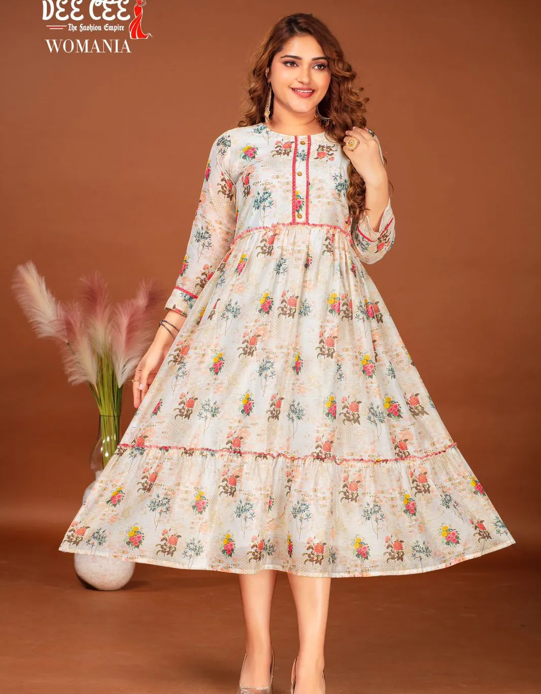 Deecee Womania Chanderi Print Wholesale Fancy Kurtis Collection