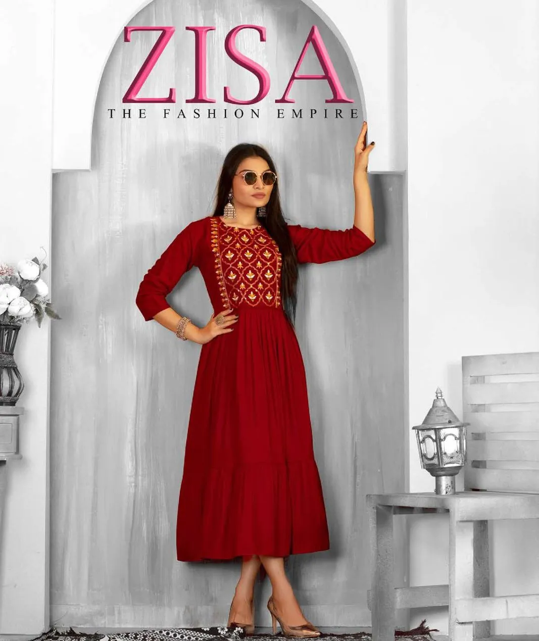 Deecee Zisa Rayon Plain Wholesale Kurtis Collection