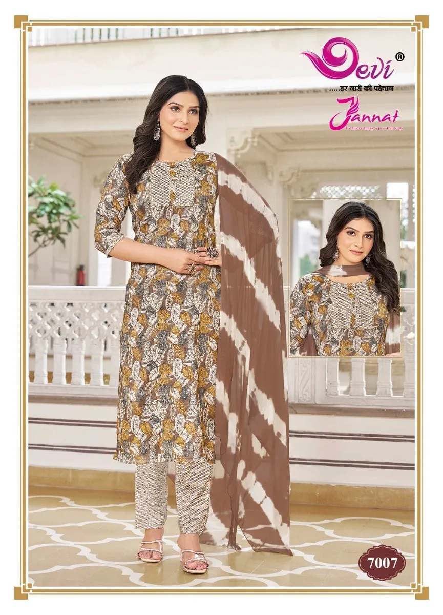 Devi Jannat Vol 7 Rayon Wholesale Readymade Salwar Suit Collection - Image 8