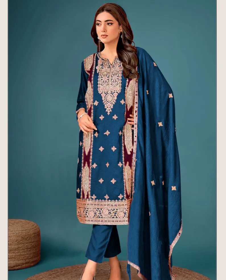 Dinsaa 294 A To D Embroidered Wholesale Pakistani Salwar Suits Collection