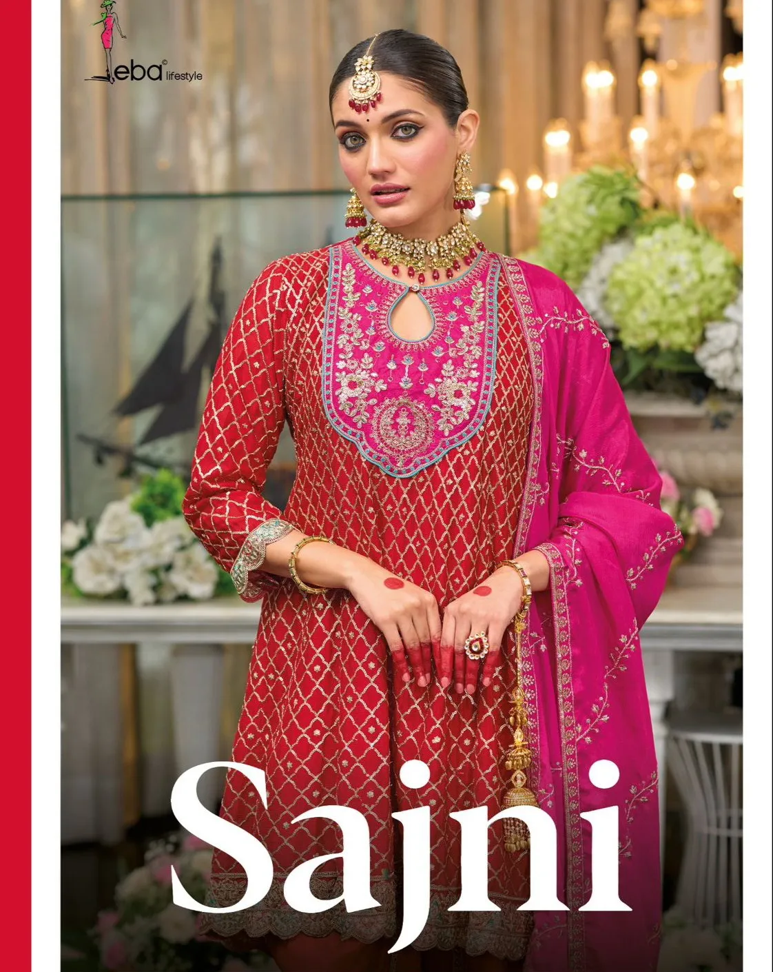 Eba Lifestyle Sajni Chinon Wholesale Readymade Salwar Suit Collection