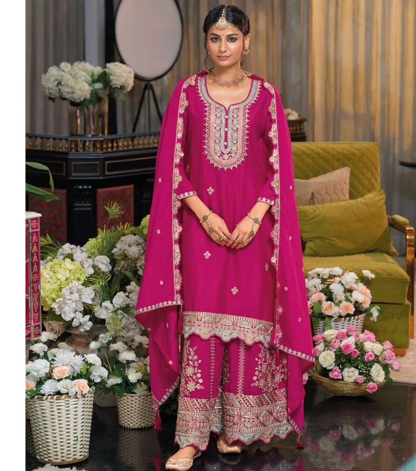 Eba Safroon Vol 4 Chinon Wholesale Readymade Salwar Suit Collection