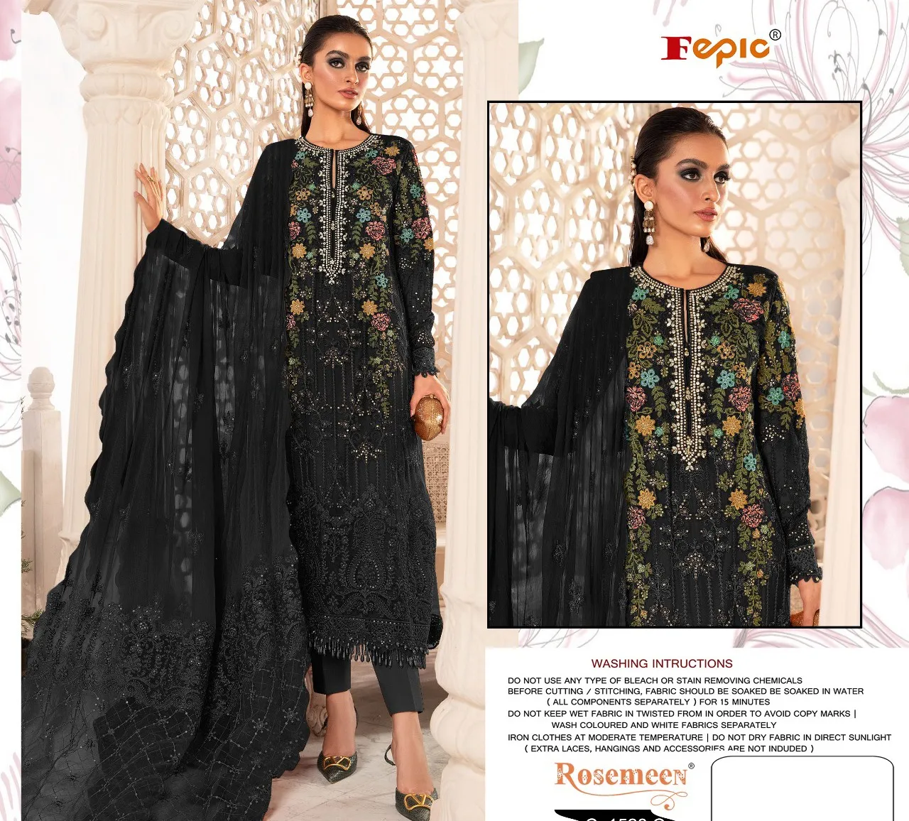 Fepic 1528 Georgette Wholesale Pakistani Salwar Suit Collection