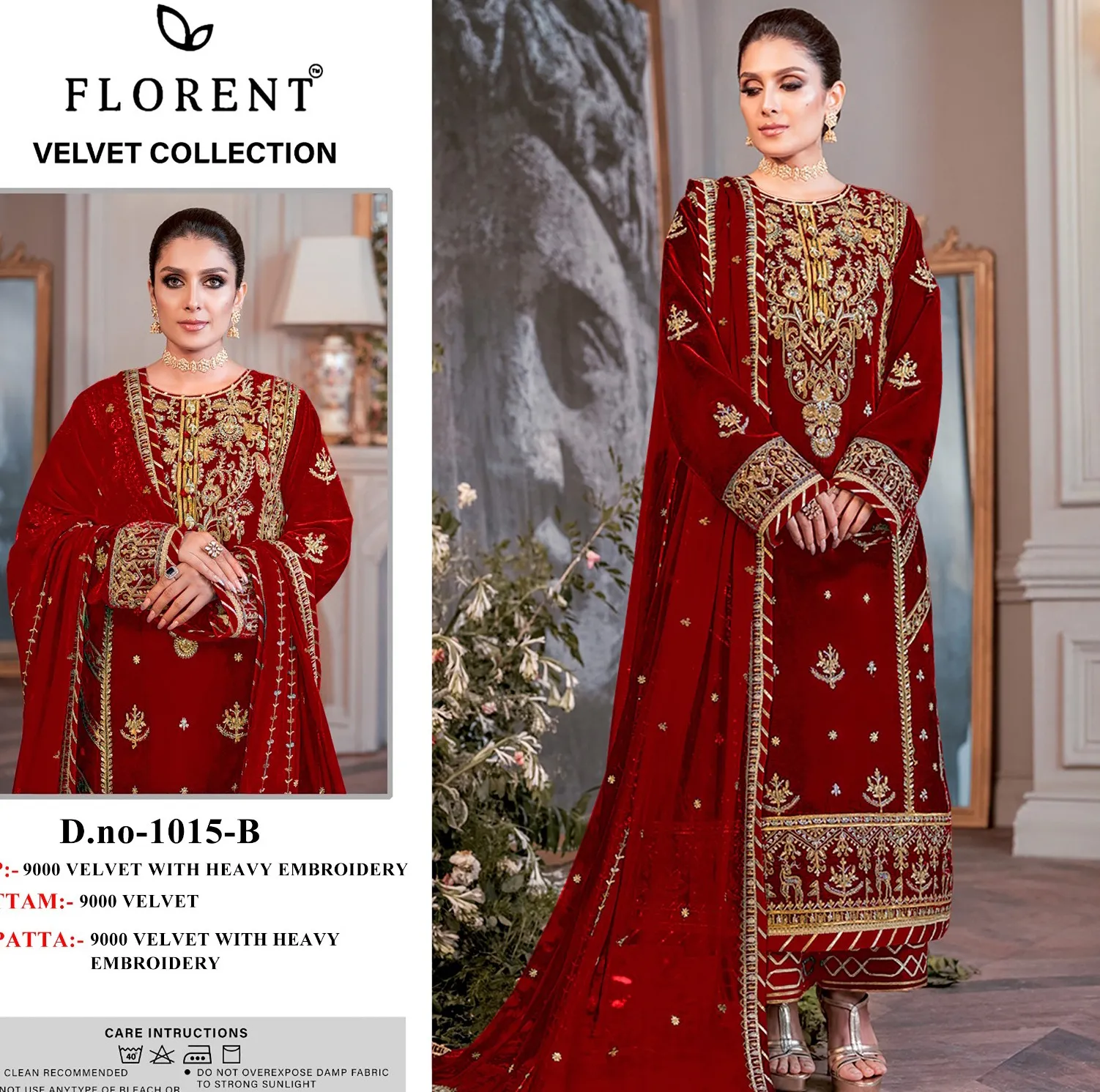 Florent D NO 1015 ABCD 9000 Velvet Wholesale Winter Collection