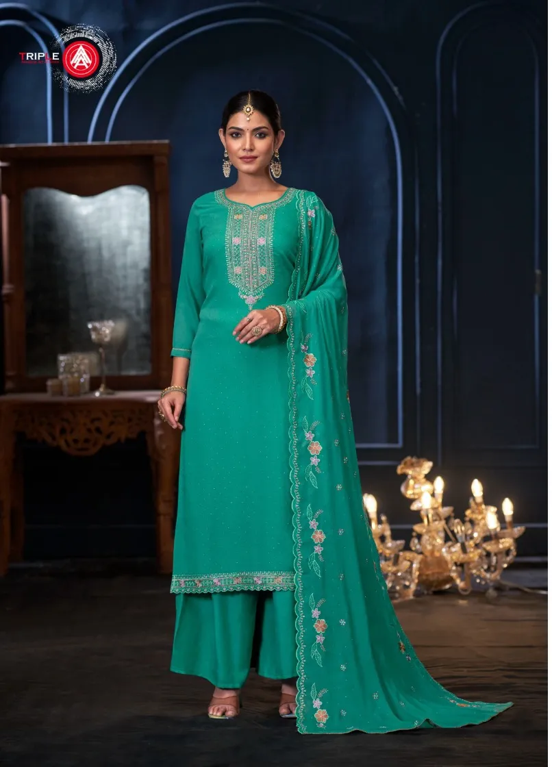 Four Dots Mehboob Wholesale Designer Dress Material Catalog