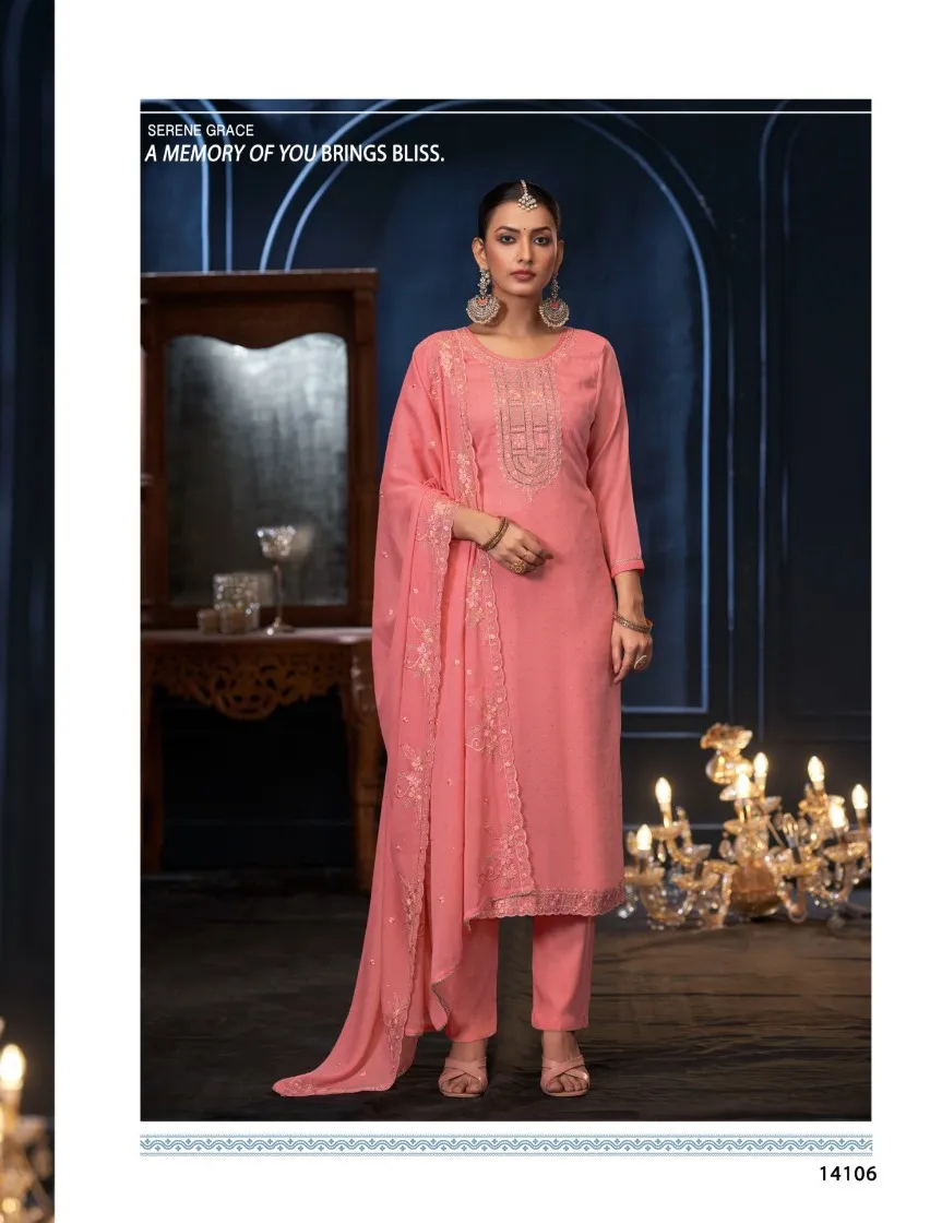 Four Dots Mehboob Wholesale Designer Dress Material Catalog - Image 2