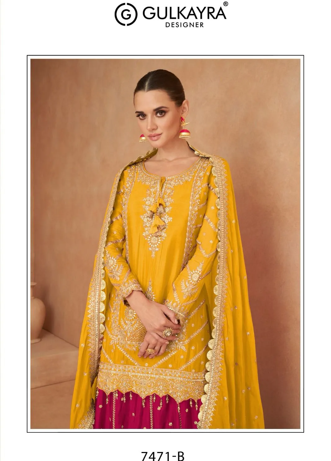 Gulkayra Designer Khanak Chinon Wholesale Designer Suit Collection