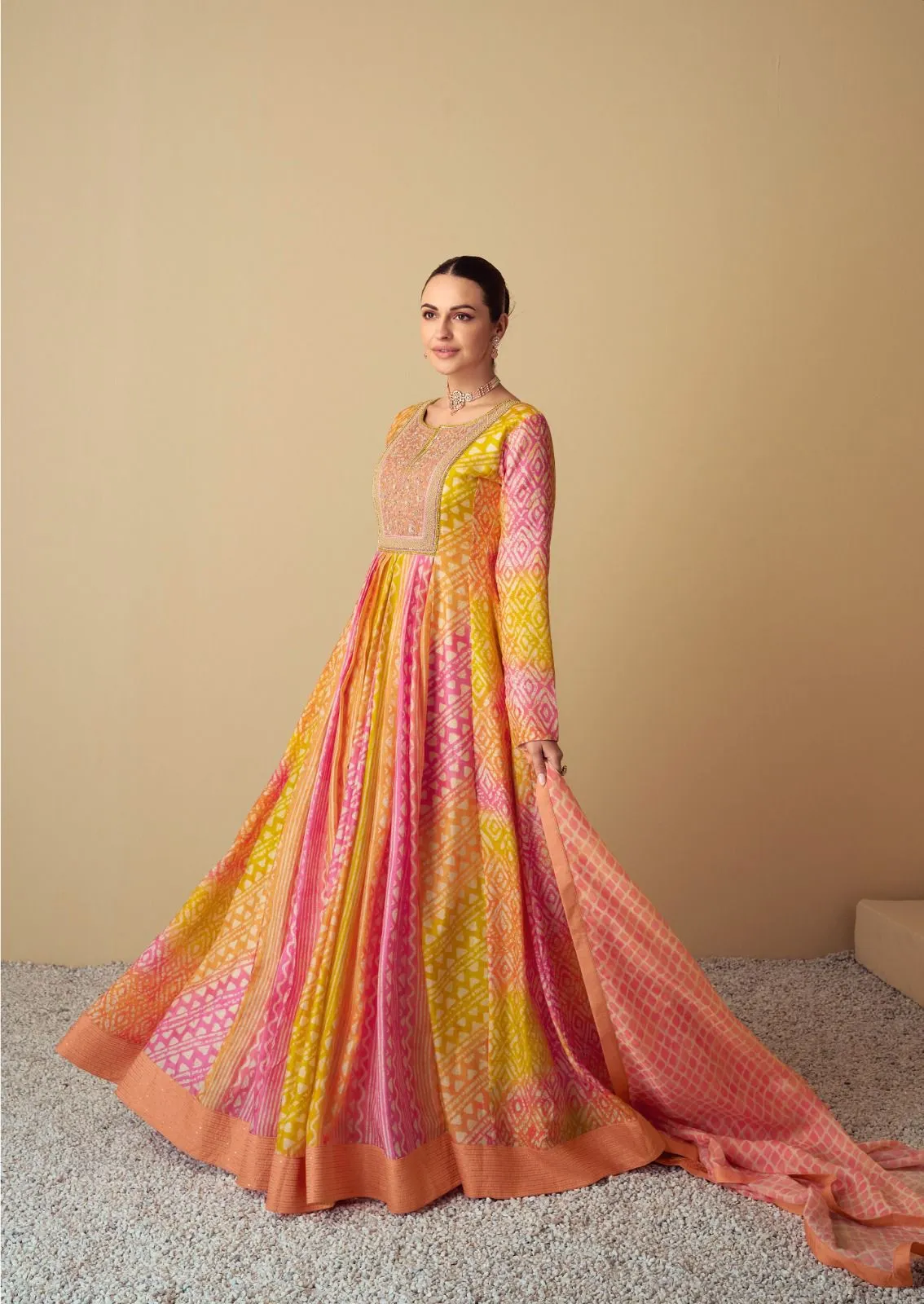 Gulkayra Designer Vaari Real Muslin Wholesale Designer Gown With Dupatta Collection — Gown, Gulkayra Designer wholesale from Surat - Gallery Image 2
