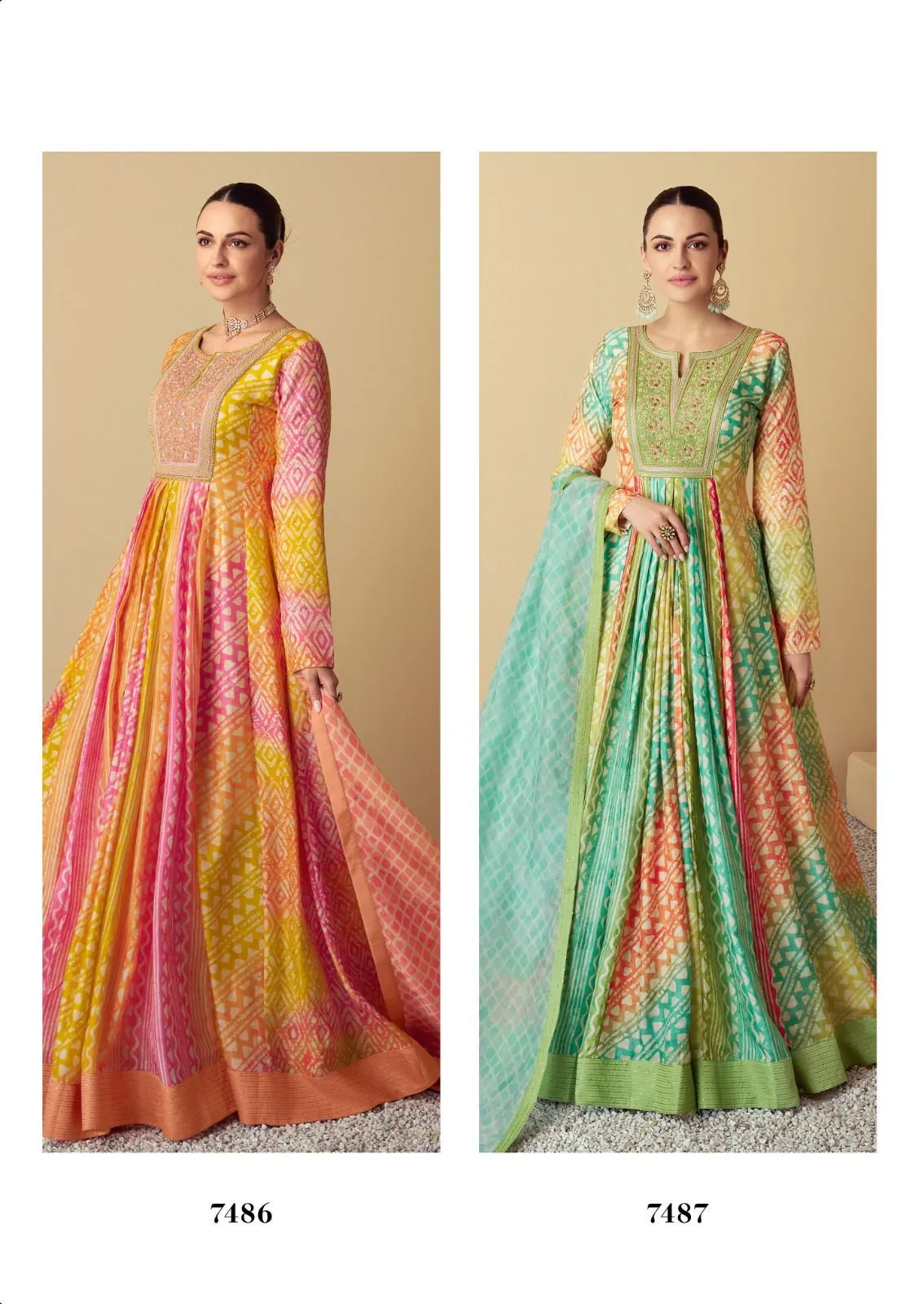 Gulkayra Designer Vaari Real Muslin Wholesale Designer Gown With Dupatta Collection — Gown, Gulkayra Designer wholesale from Surat - Gallery Image 3