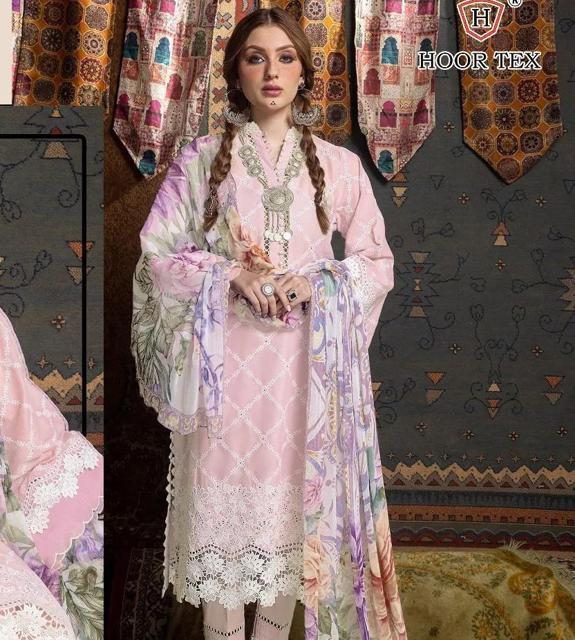 Hoor Tex H-309 Heavy Cotton Wholesale Pakistani Salwar Suit Collection