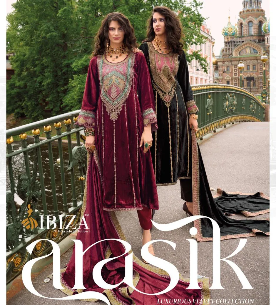 Ibiza Arasik Pure Viscose Velvet Wholesale Winter Collection