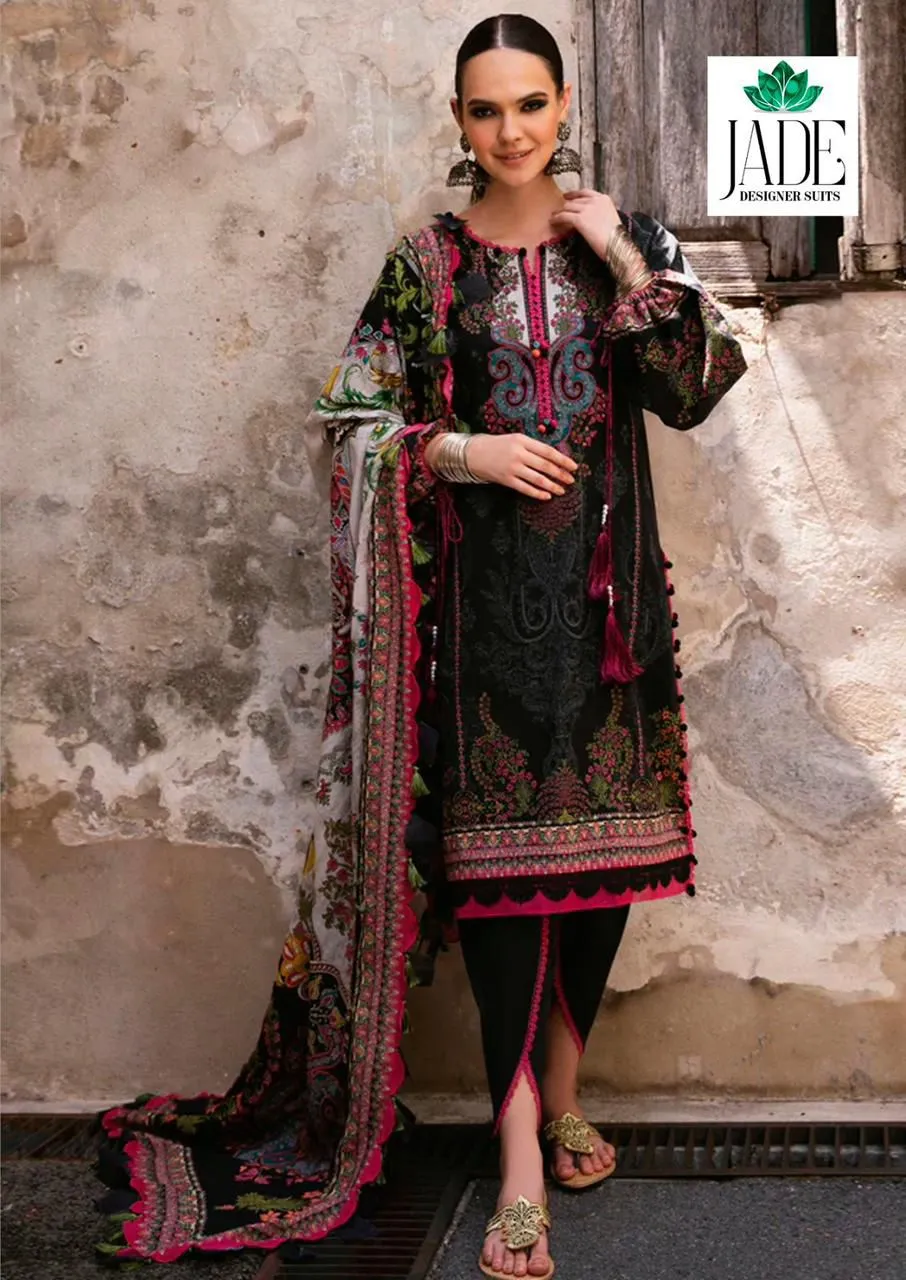 Jade Crimson Vol 9 Exclusive Heavy Lawn Wholesale Pakistani Salwar Suit Collection — Wholesale Pakistani Suits, Jade wholesale from Surat — view 7