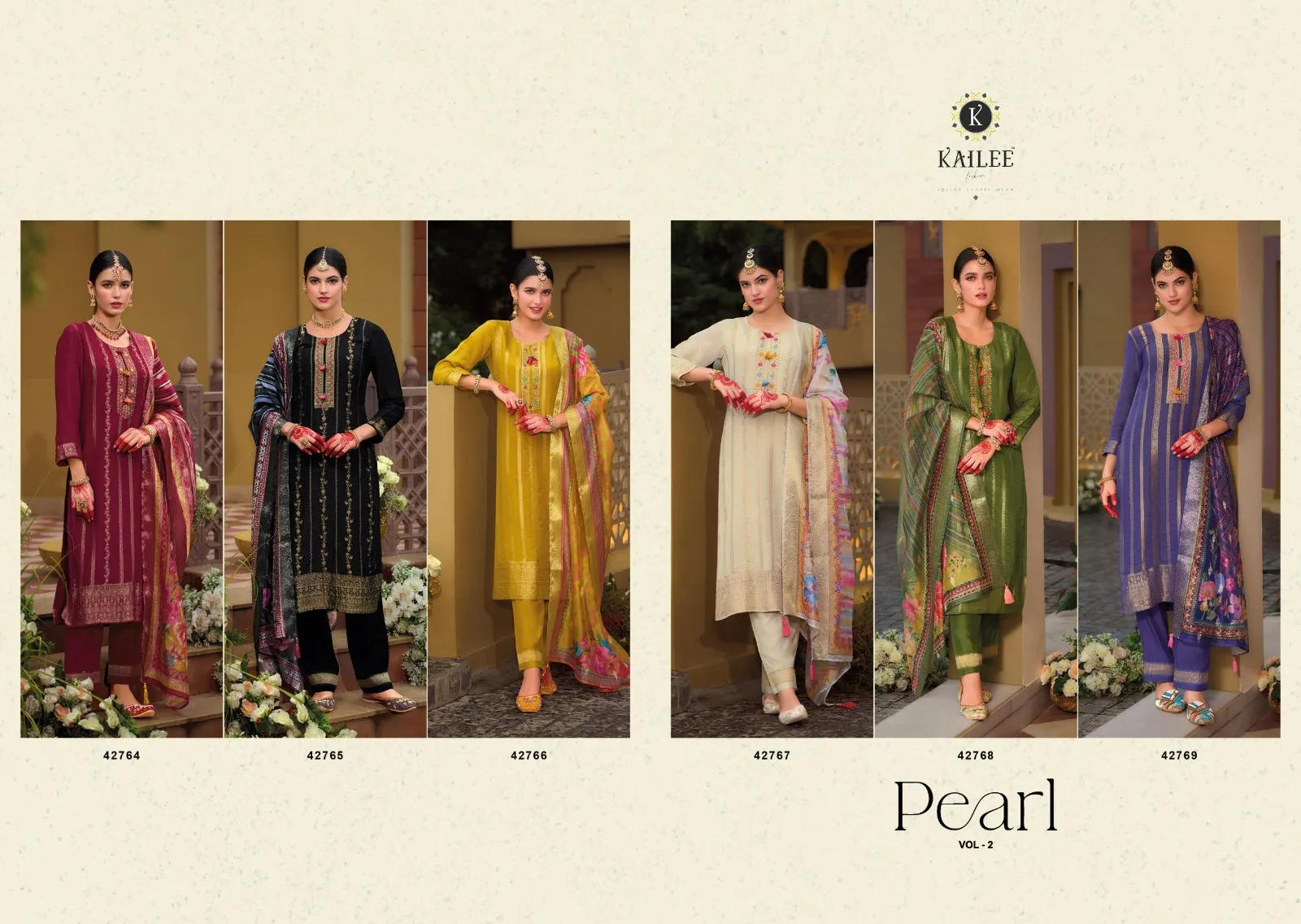 Kailee Pearl Vol 2 Viscose Wholesale Readymade Salwar Suit Collection - Image 7