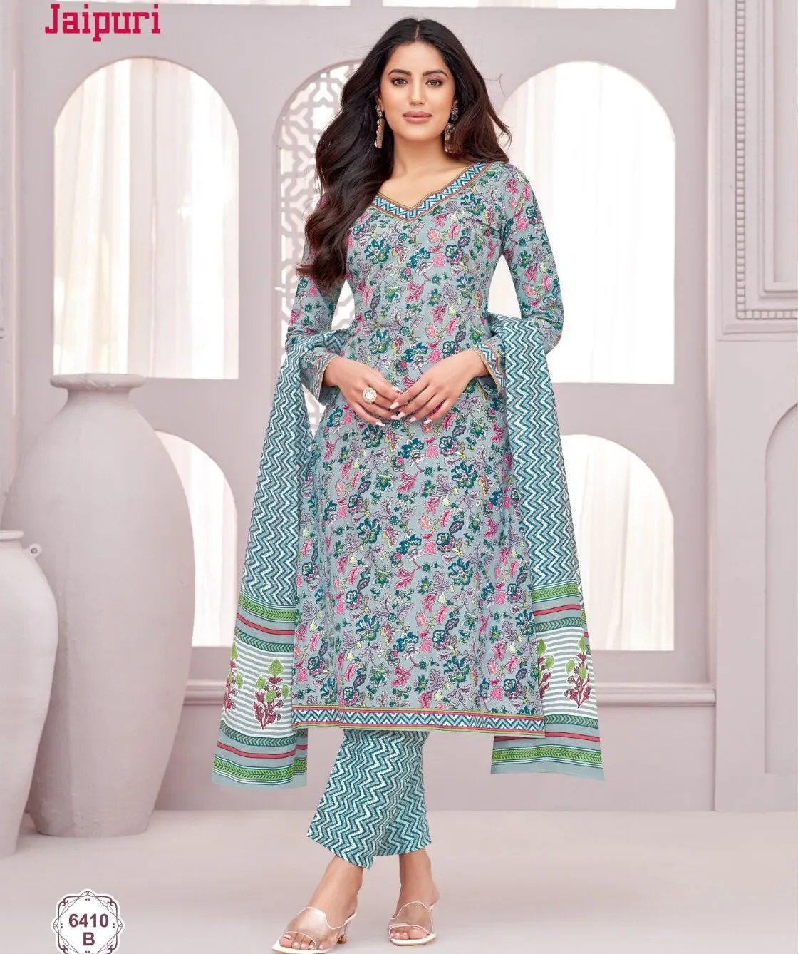 Kala Jaipuri Vol 6 Cotton Wholesale Unstitched Salwar Suit Collection